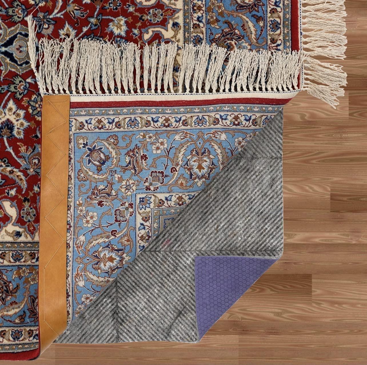 12' x 12' Custom Cut Non-Slip Durahold Plus Rug Pad, Felt & Rubber for Hard Floors - Image 2