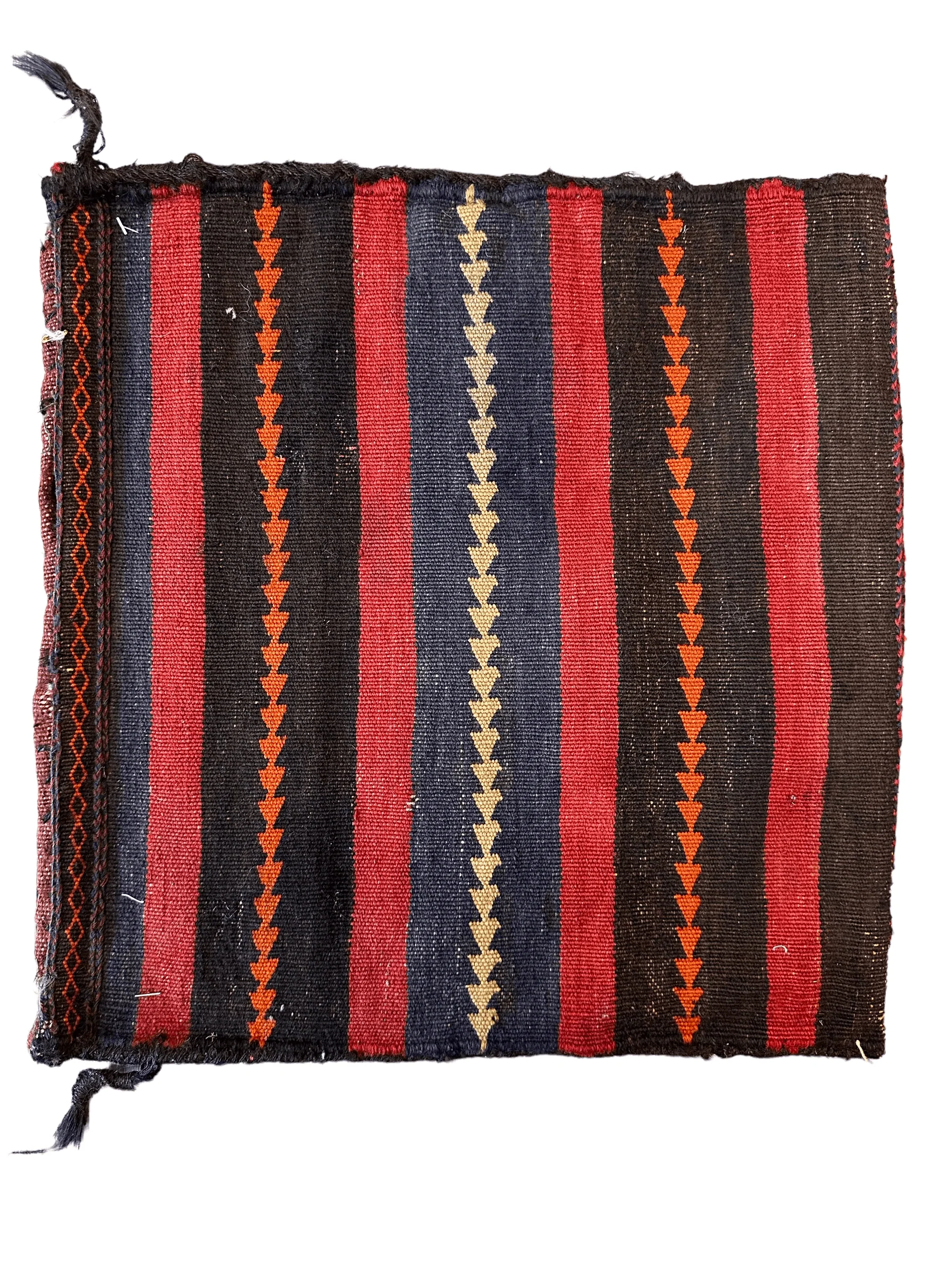 1900s Antique Persian Qashqayi Bag Face - 16" X 17" - Image 4