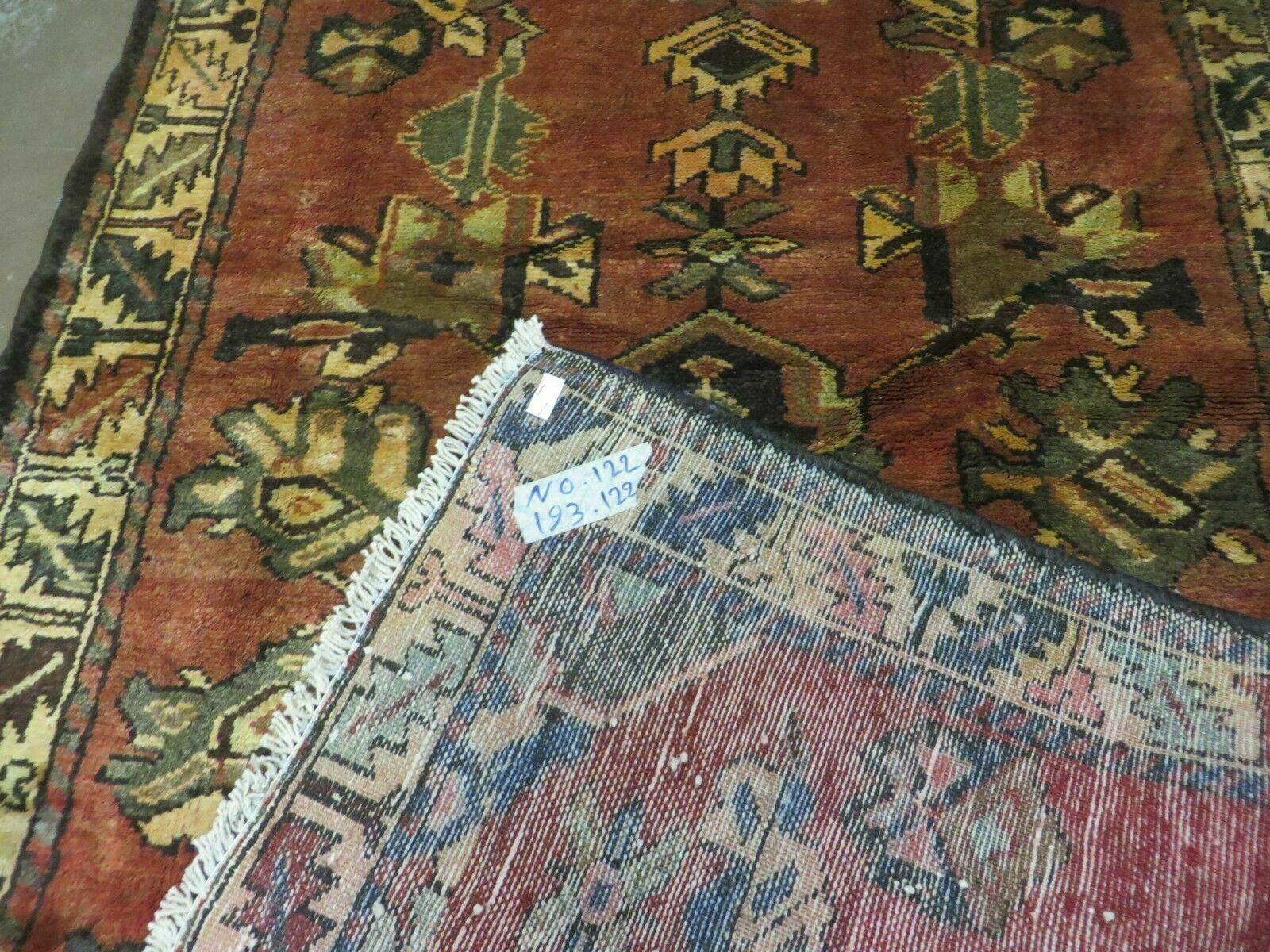 4' X 6' Antique 1920 Handmade Turkish Wool Rug Veg Dye Nice - Image 11
