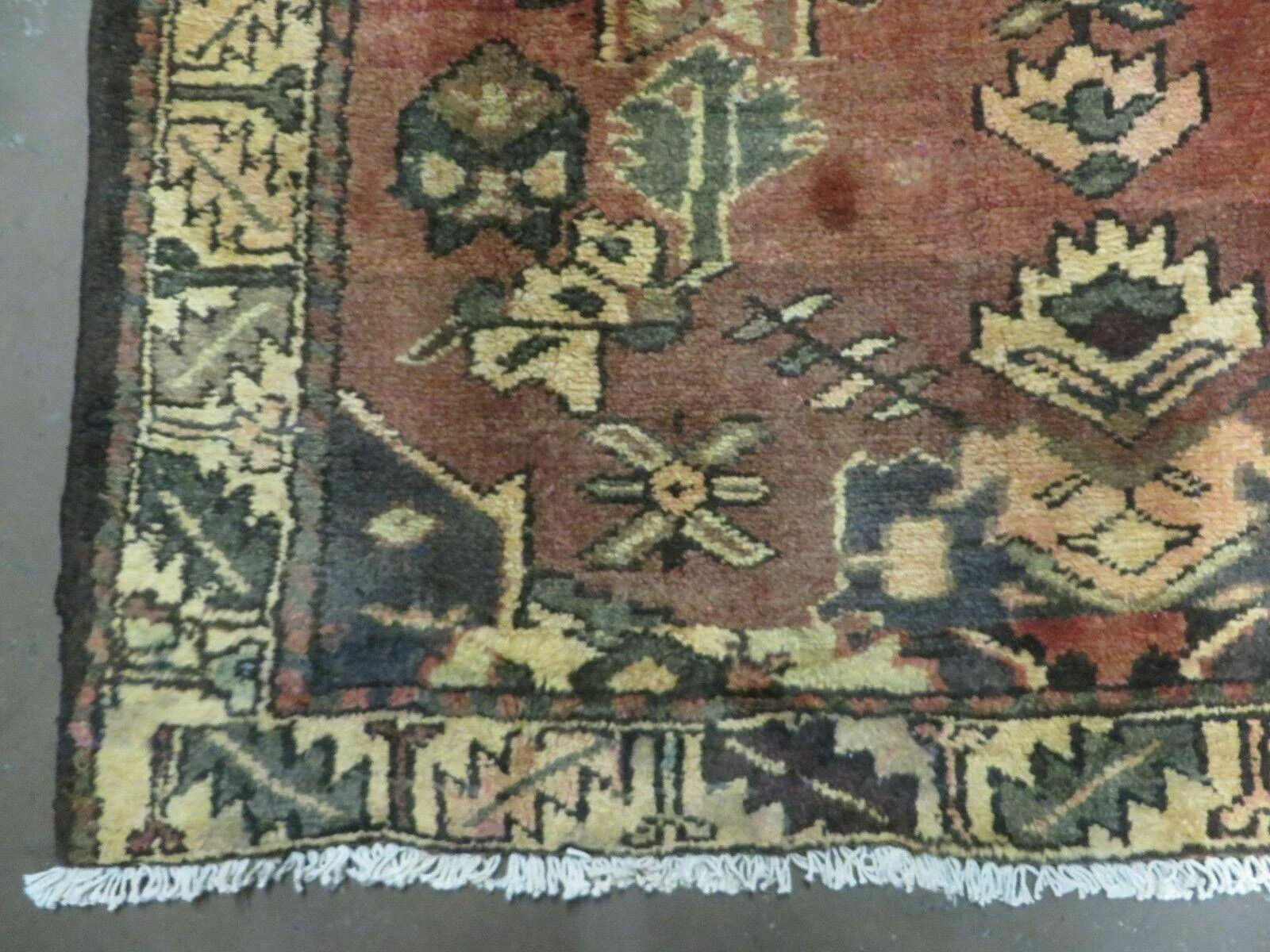 4' X 6' Antique 1920 Handmade Turkish Wool Rug Veg Dye Nice - Image 8