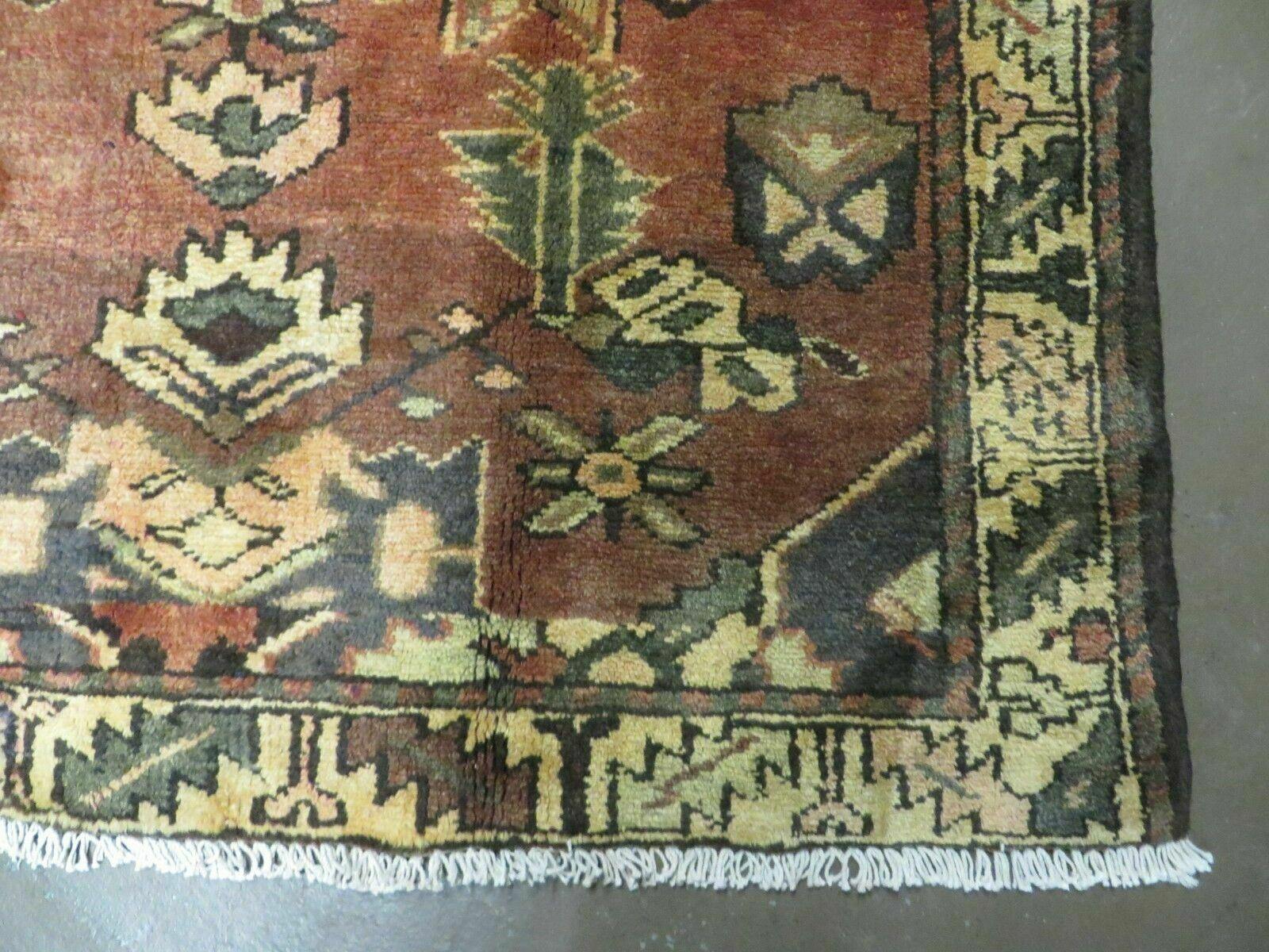 4' X 6' Antique 1920 Handmade Turkish Wool Rug Veg Dye Nice - Image 9