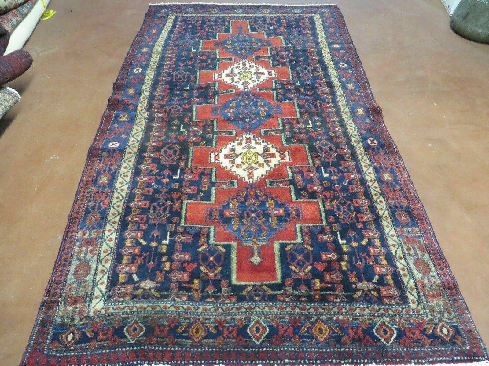 4' X 7' Antique Handmade Turkish Wool Rug Nice # 638