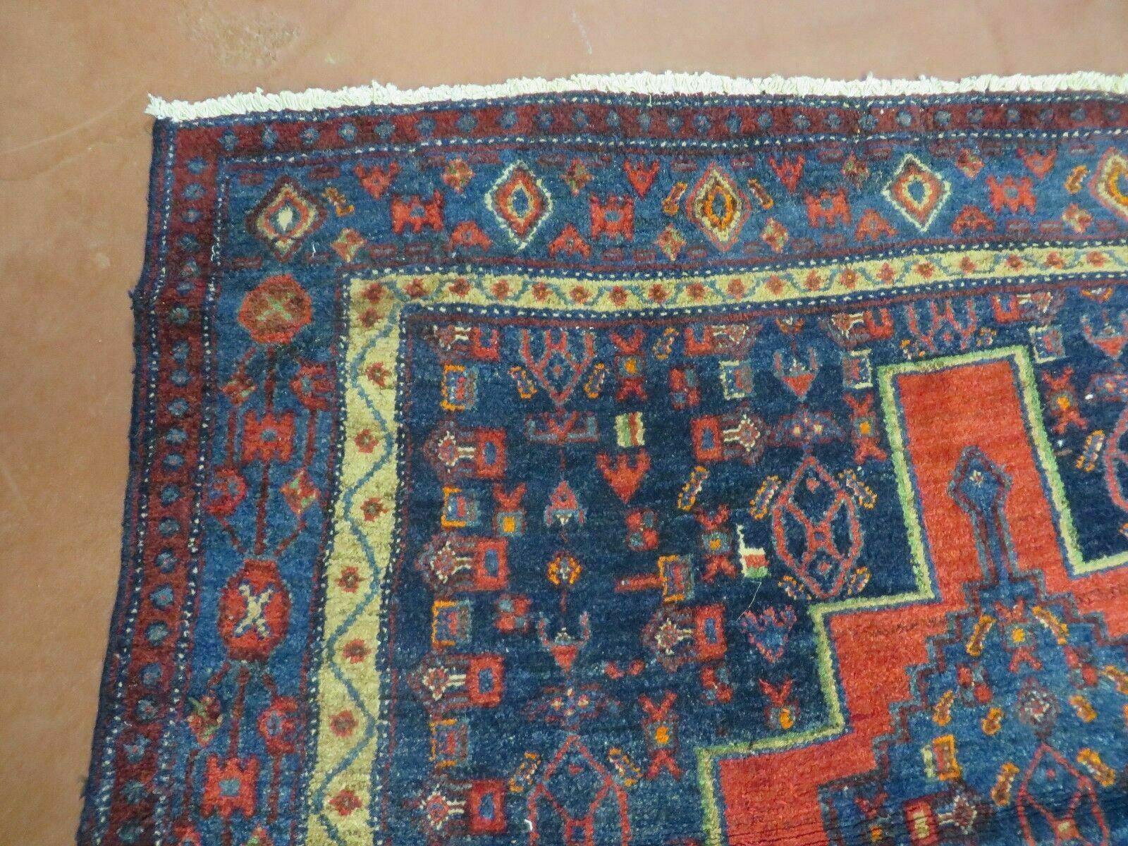 4' X 7' Antique Handmade Turkish Wool Rug Nice # 638 - Image 3
