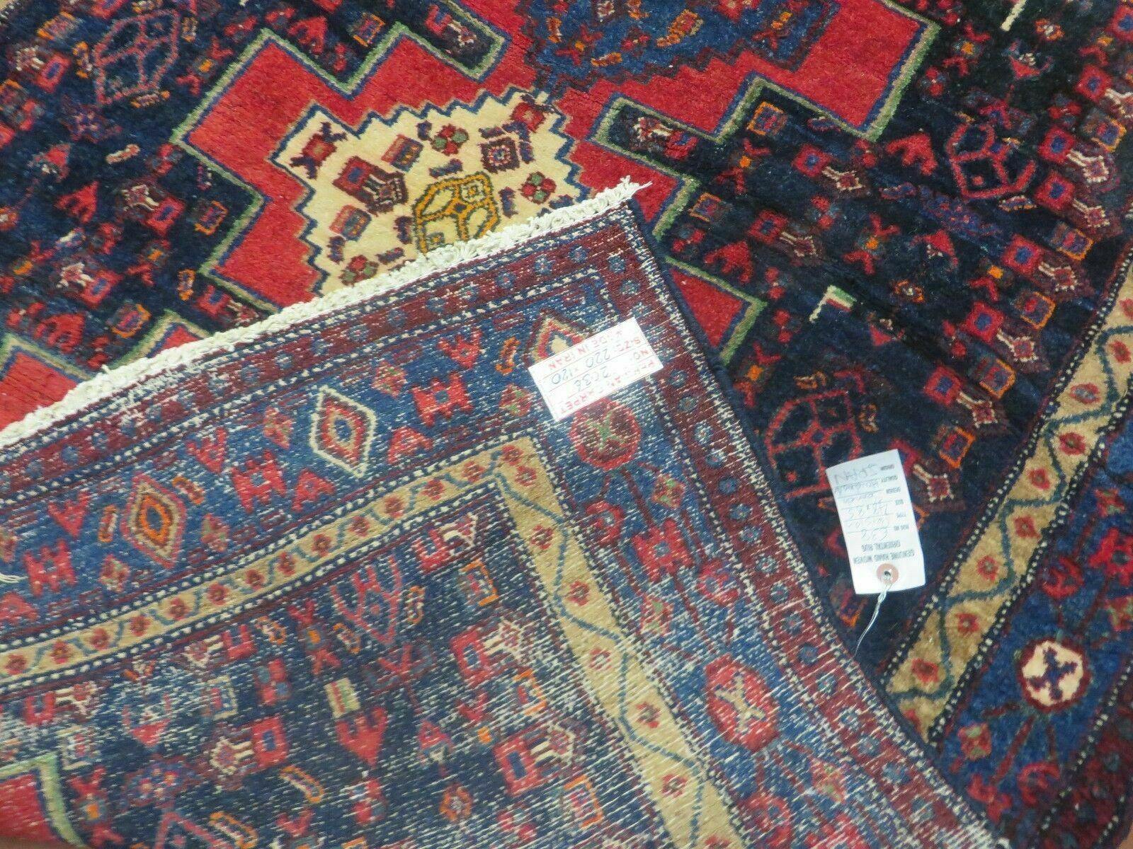 4' X 7' Antique Handmade Turkish Wool Rug Nice # 638 - Image 7