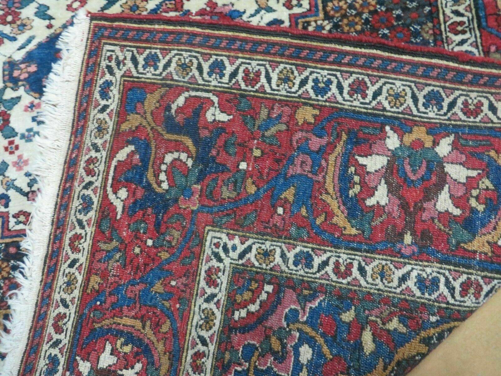 4' X 7' Vintage Handmade Turkish Floral Orient Medallion Wool Veg Dye Rug Nice - Image 10