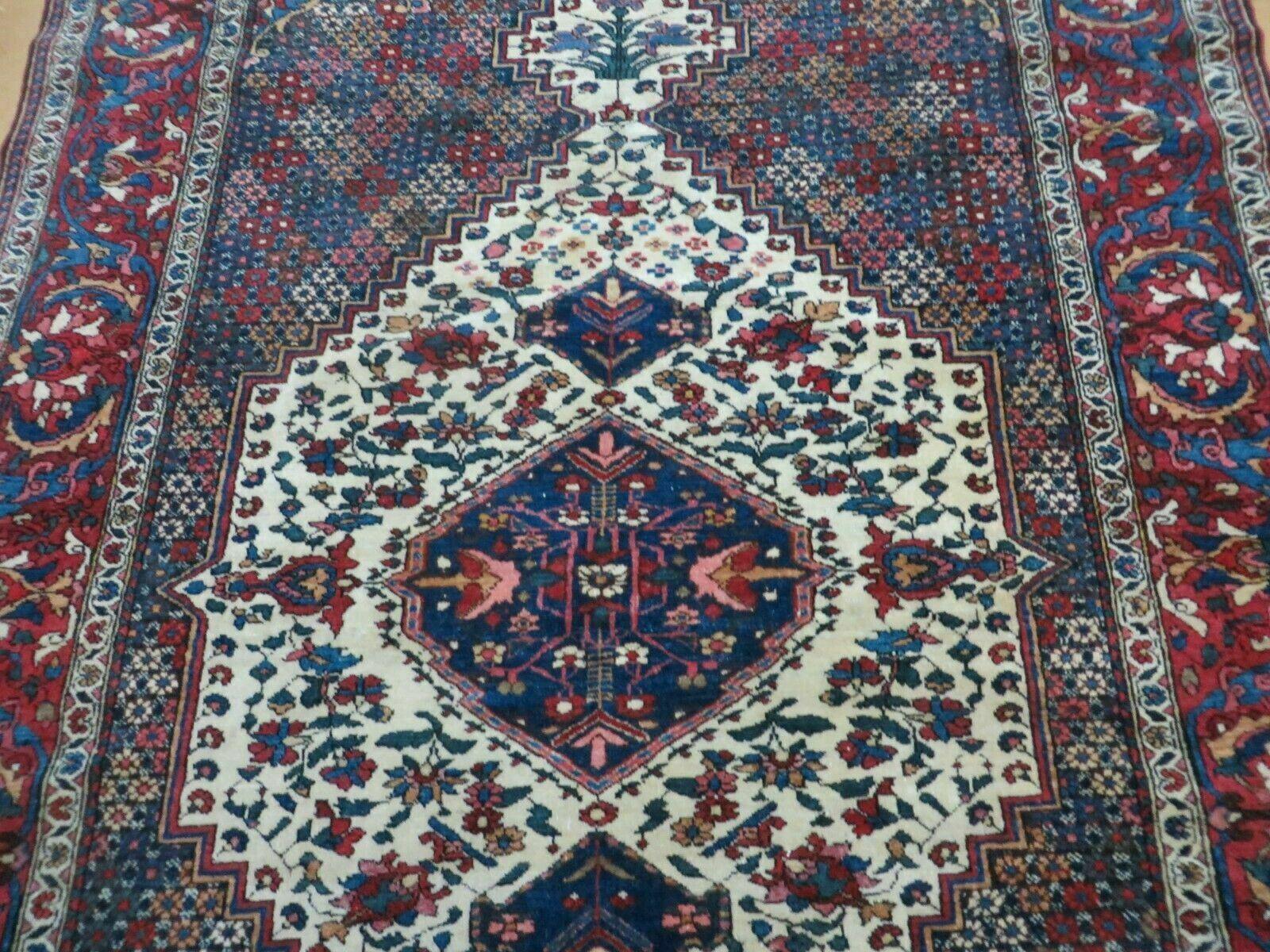 4' X 7' Vintage Handmade Turkish Floral Orient Medallion Wool Veg Dye Rug Nice - Image 4
