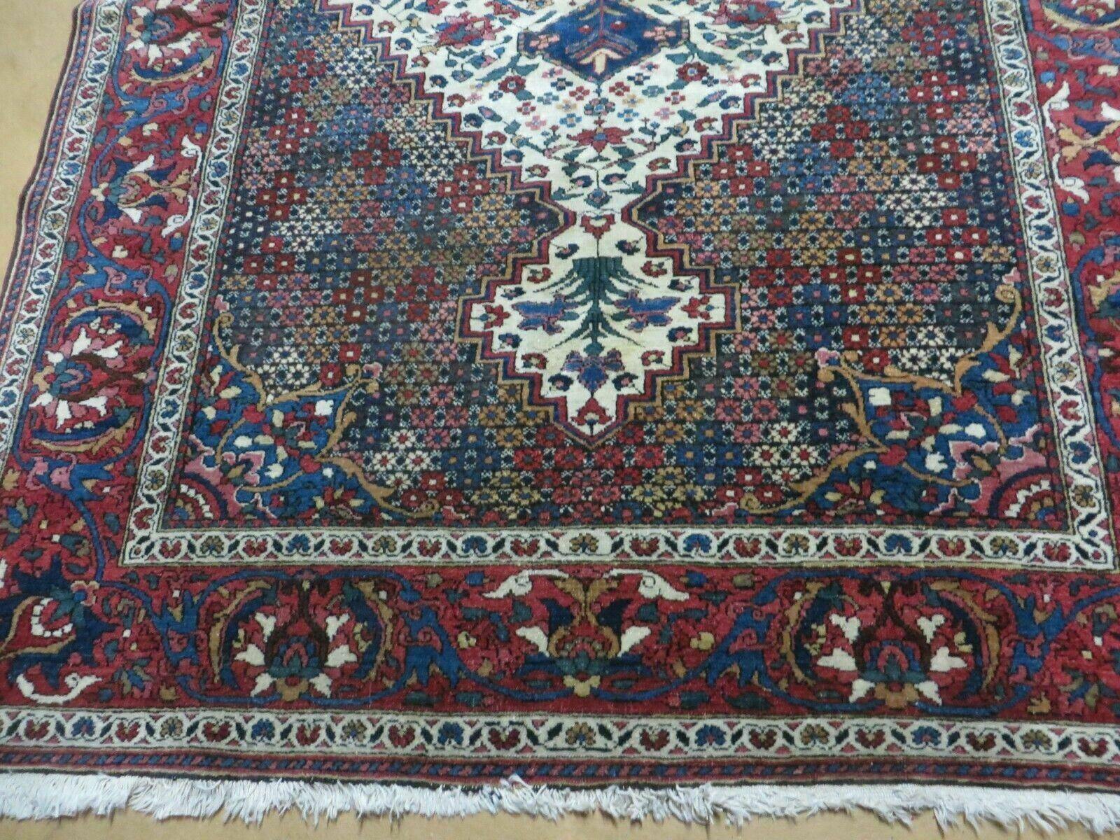 4' X 7' Vintage Handmade Turkish Floral Orient Medallion Wool Veg Dye Rug Nice - Image 5