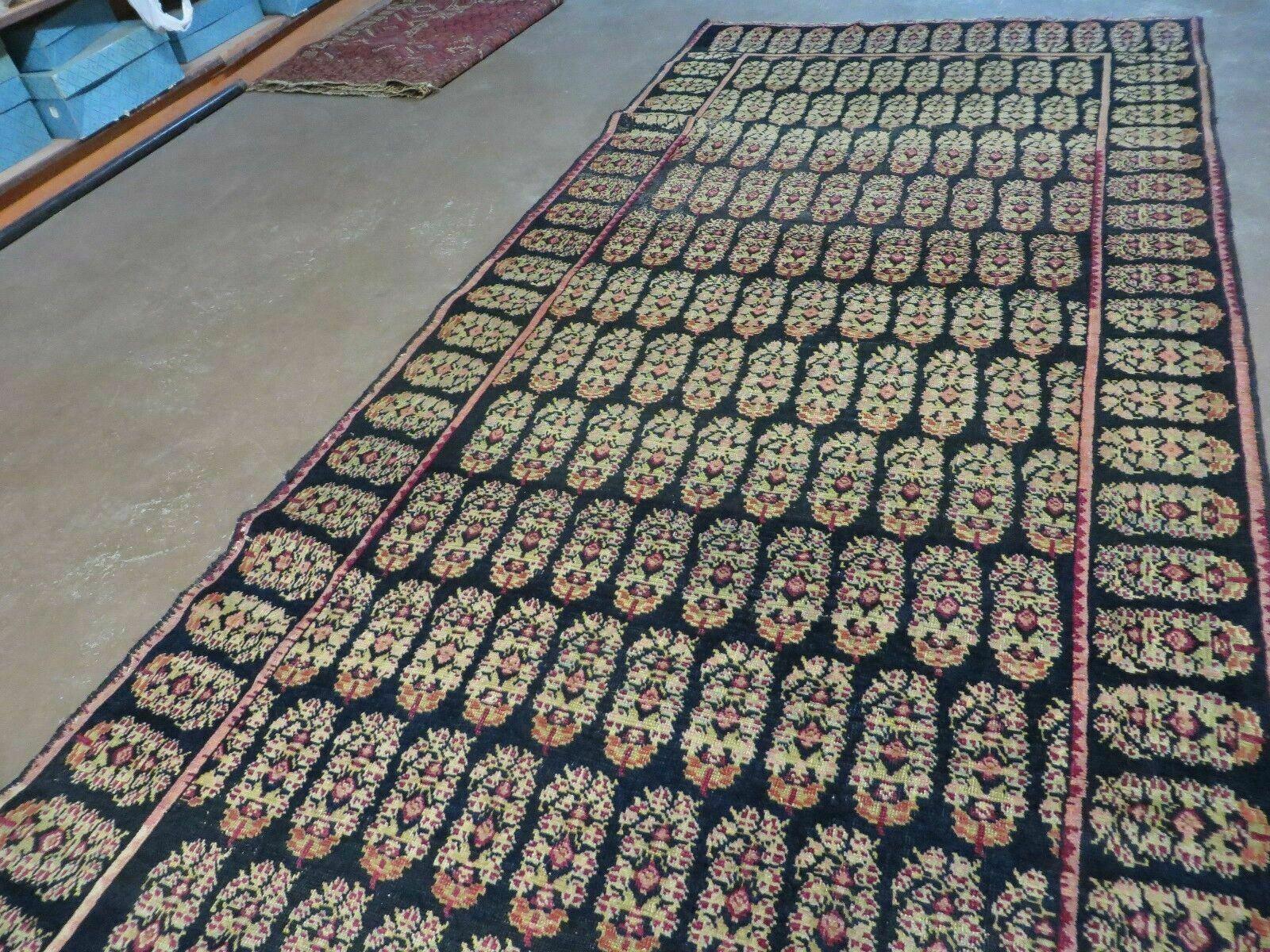 4' X 9' Antique Karabagh Caucasian Rug Handmade Wool Carpet Organic Dyes Nice - Image 2