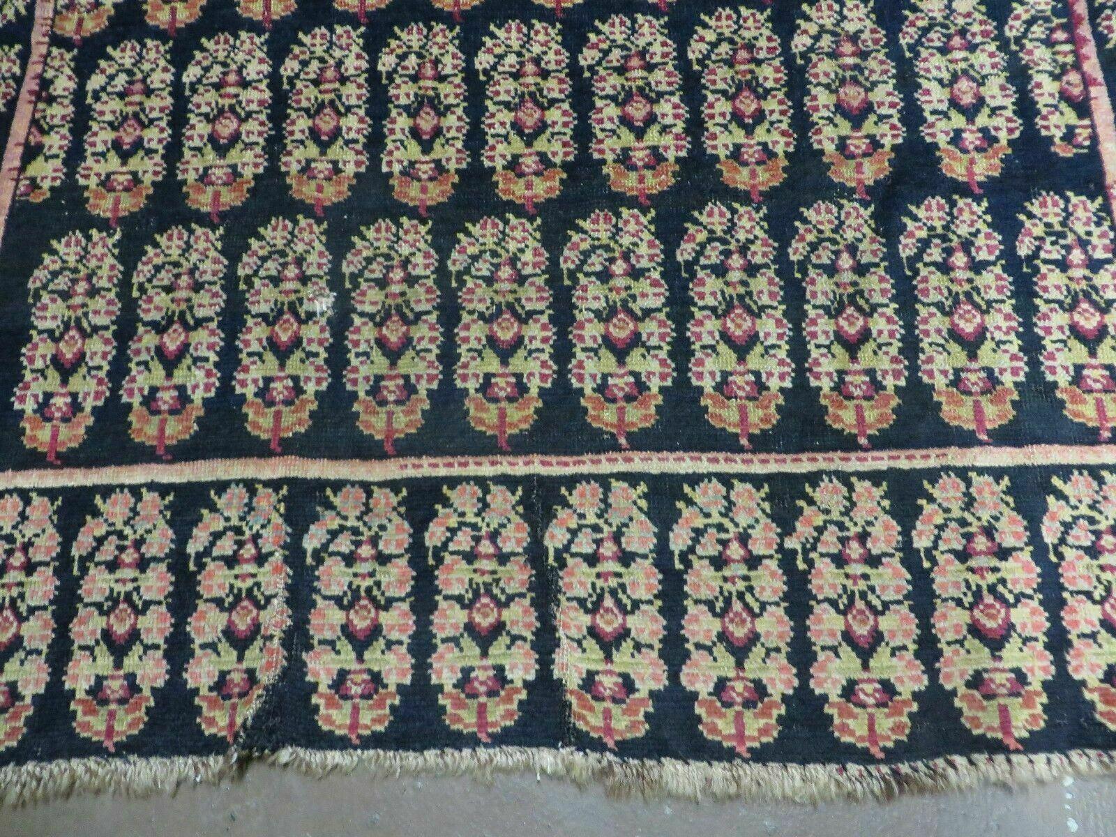 4' X 9' Antique Karabagh Caucasian Rug Handmade Wool Carpet Organic Dyes Nice - Image 5