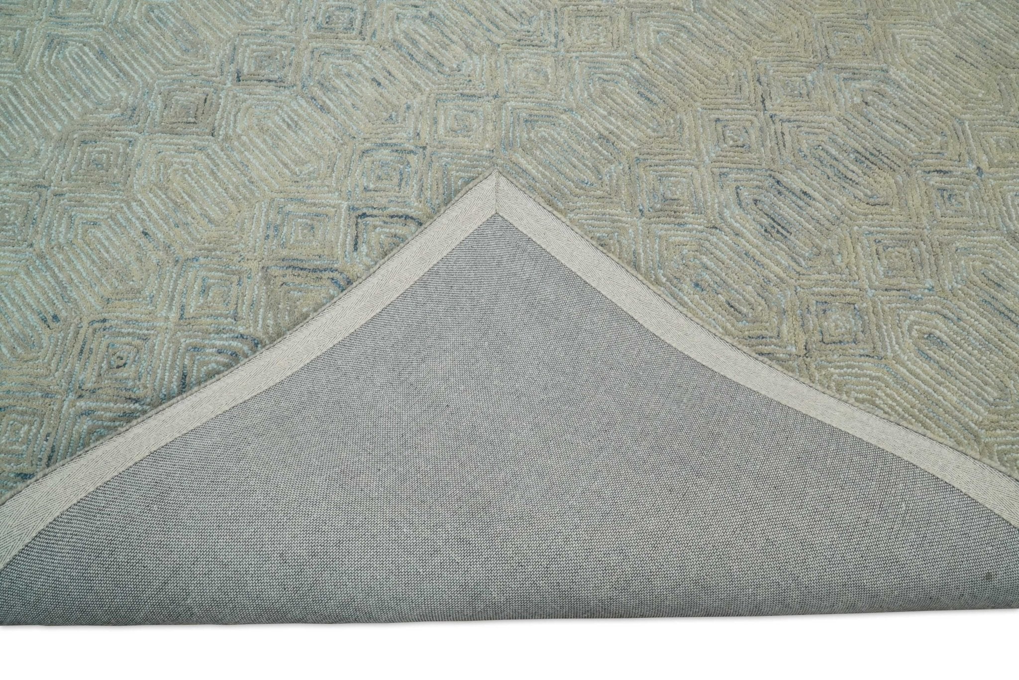 Beige Modern Style Hand Tufted Wool Area Rug - Image 11