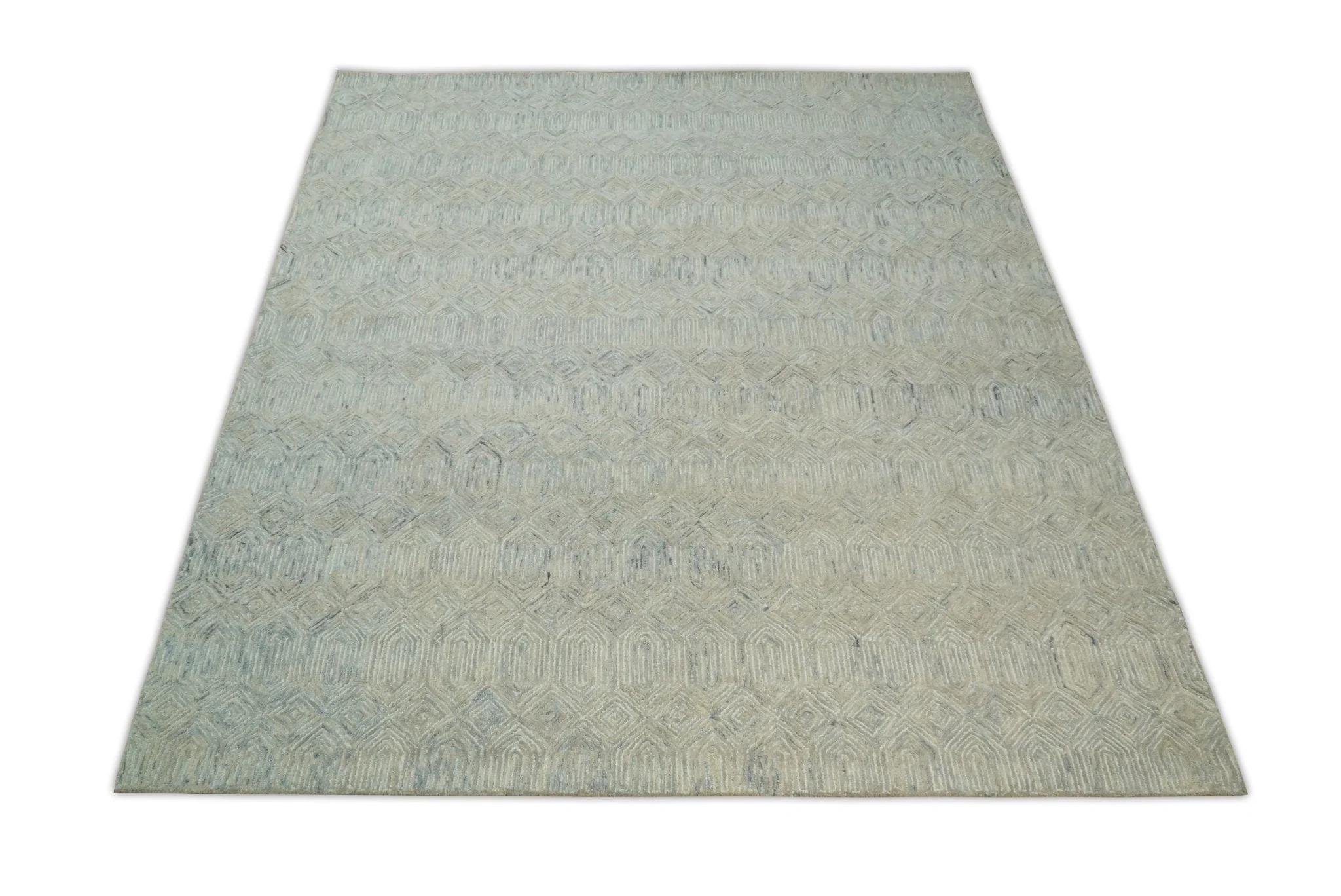 Beige Modern Style Hand Tufted Wool Area Rug - Image 8