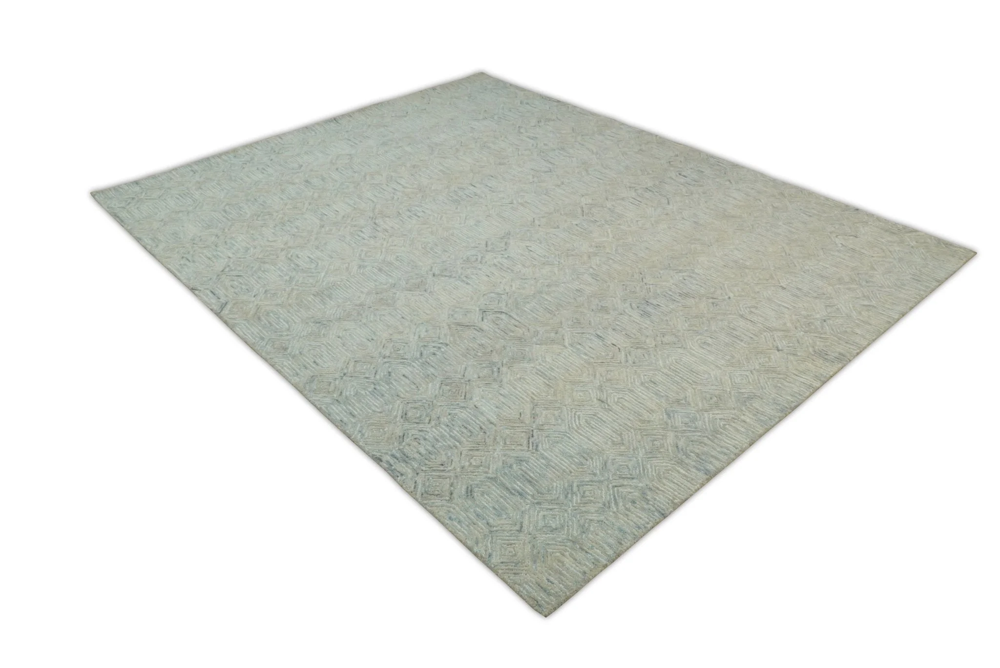 Beige Modern Style Hand Tufted Wool Area Rug - Image 9