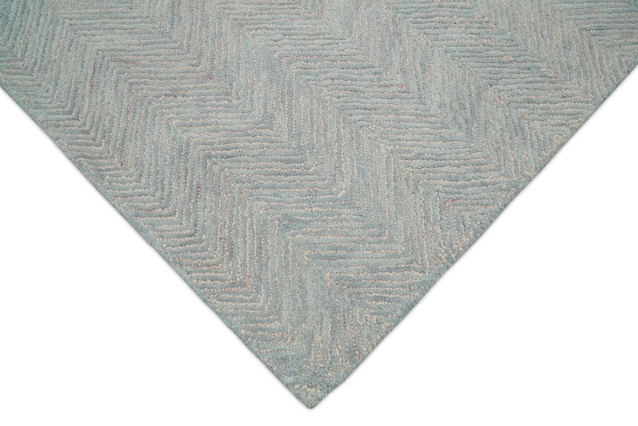 Gray Modern Style Hand Tufted Wool Area Rug - Image 7