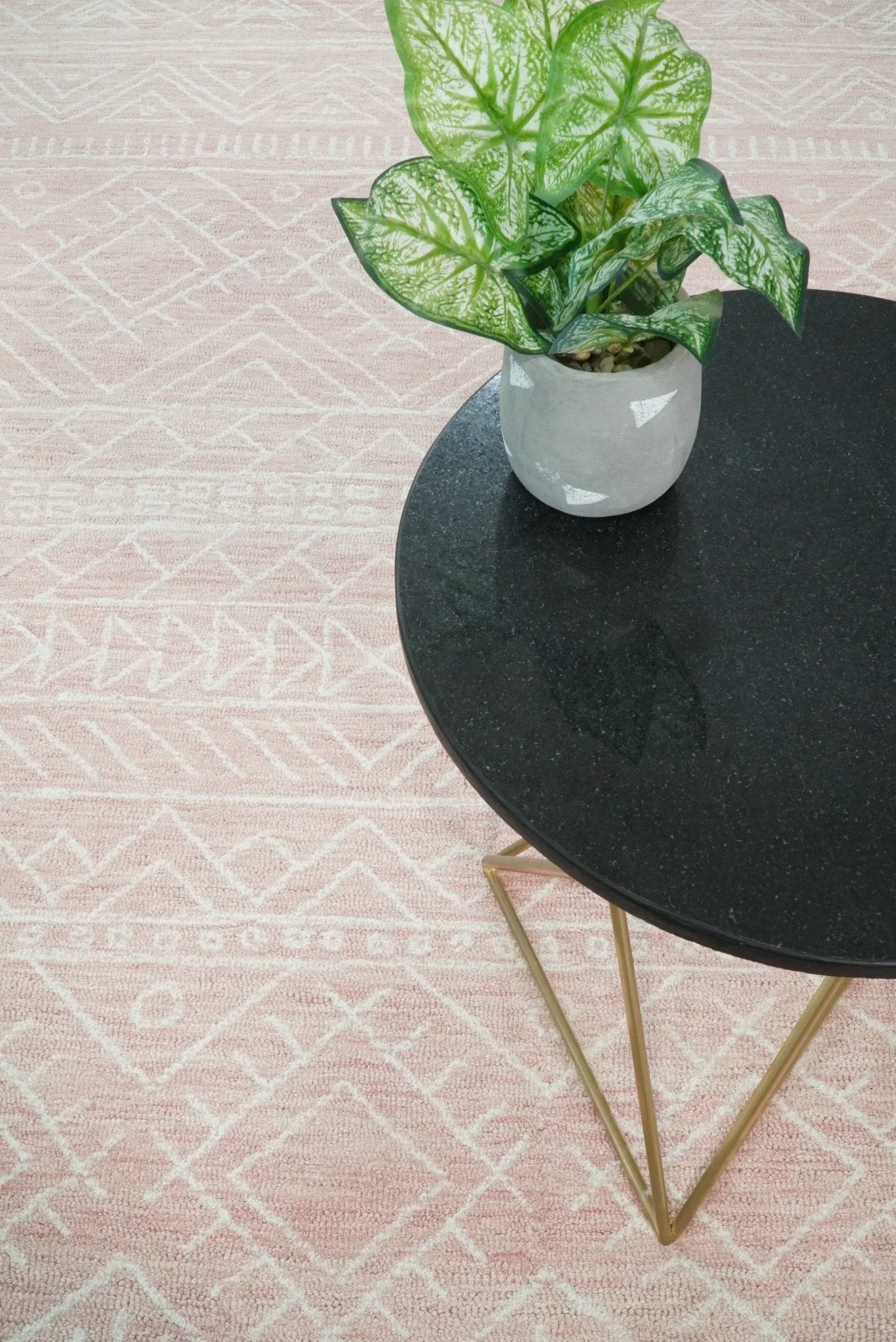 5x8 and 8x10 Hand Made Woolen Modern Pink Area Rug | AZT001 - Image 2