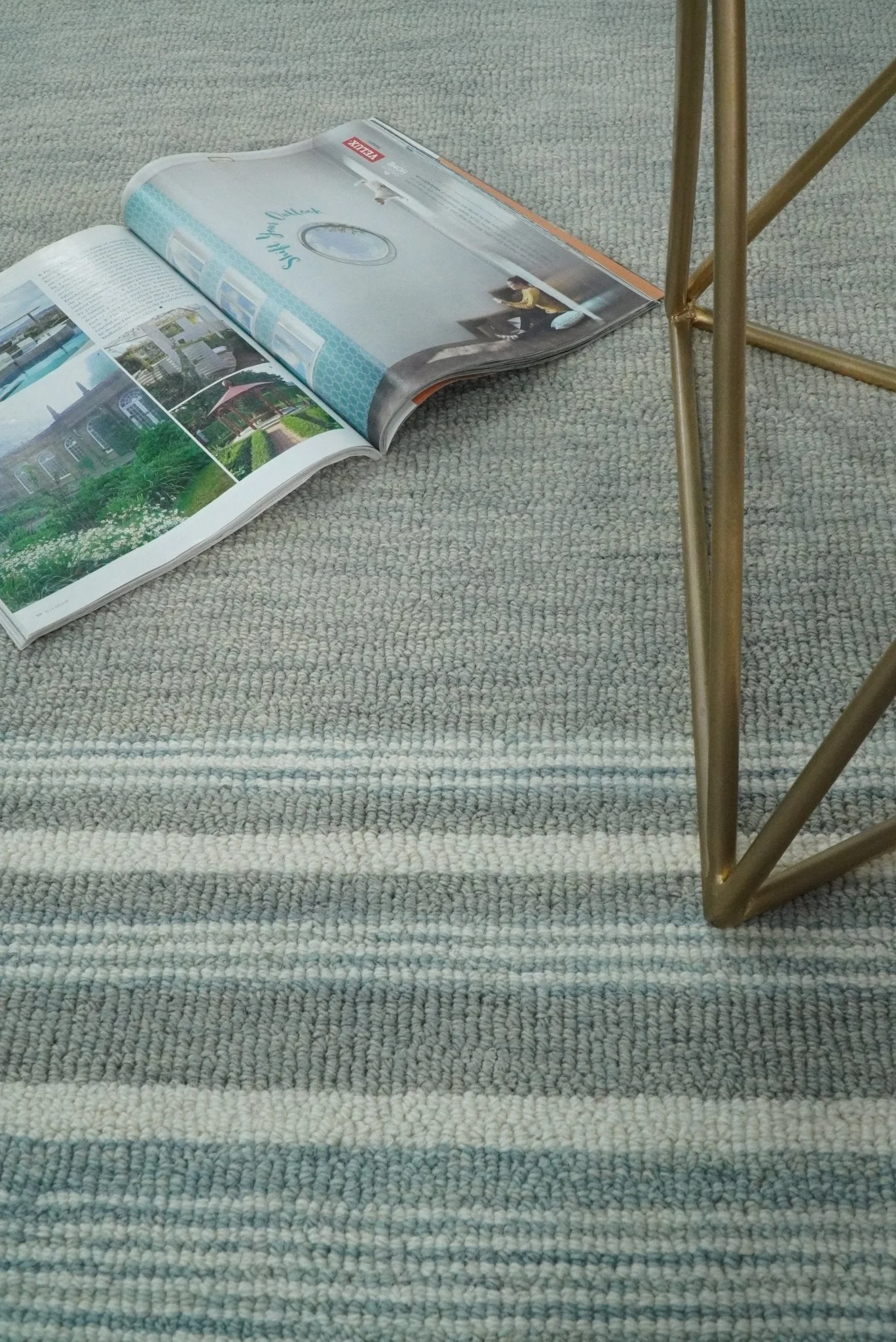 Gray Modern Style Hand Tufted Wool Area Rug - Image 3