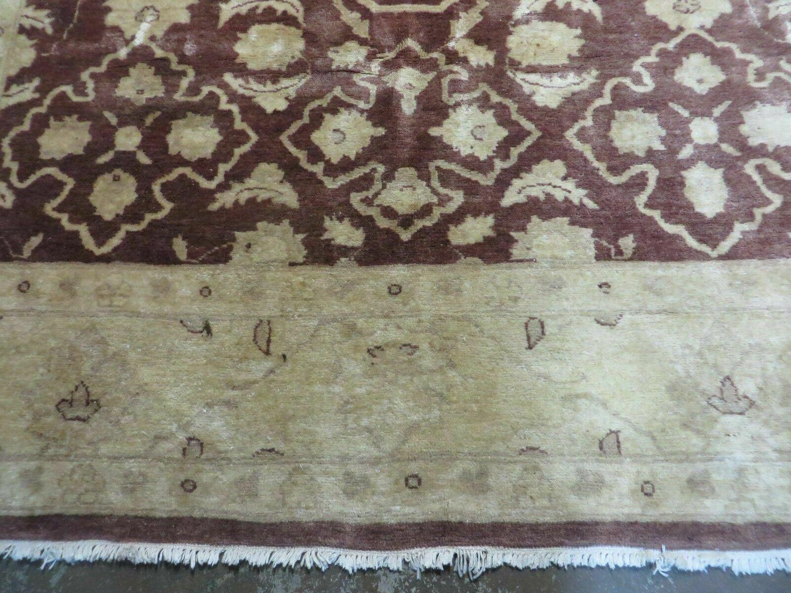 7' X 10' Vintage Fine Handmade Pakistan Peshawar Chobi Floral Wool Rug Vegy Dye - Image 5