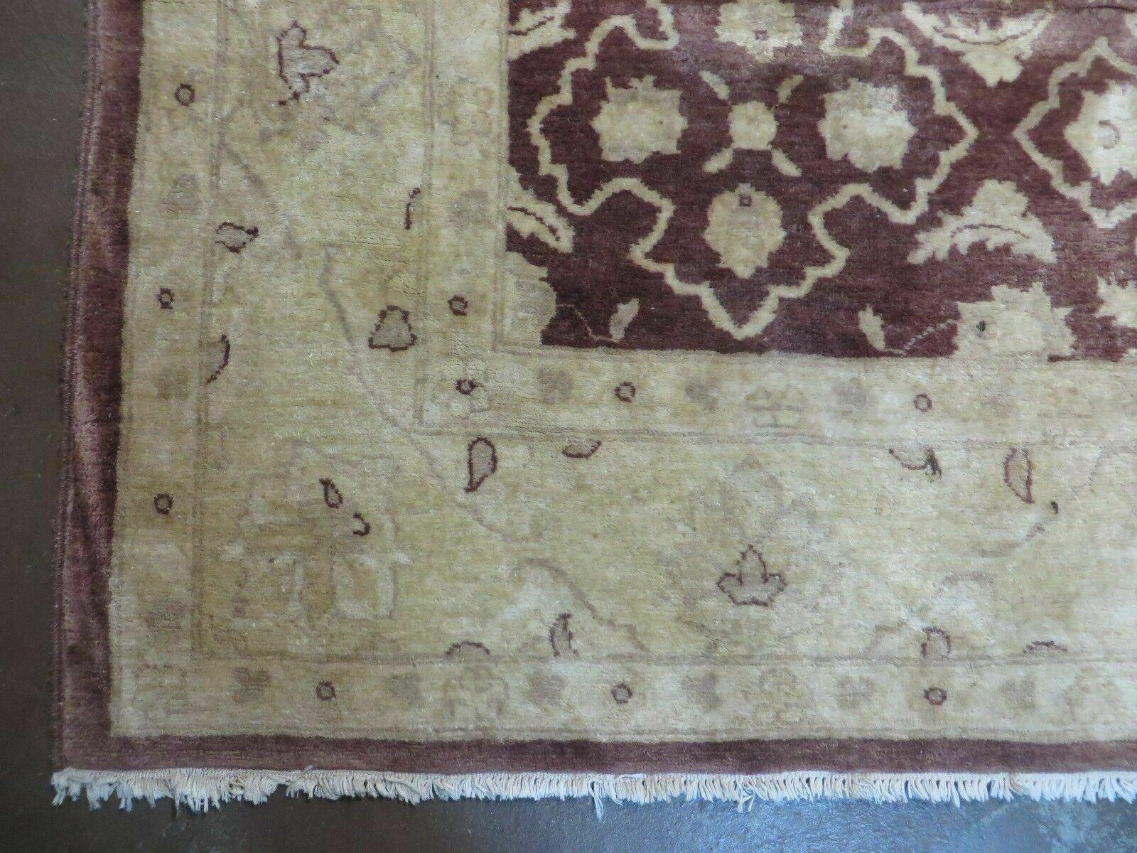 7' X 10' Vintage Fine Handmade Pakistan Peshawar Chobi Floral Wool Rug Vegy Dye - Image 8