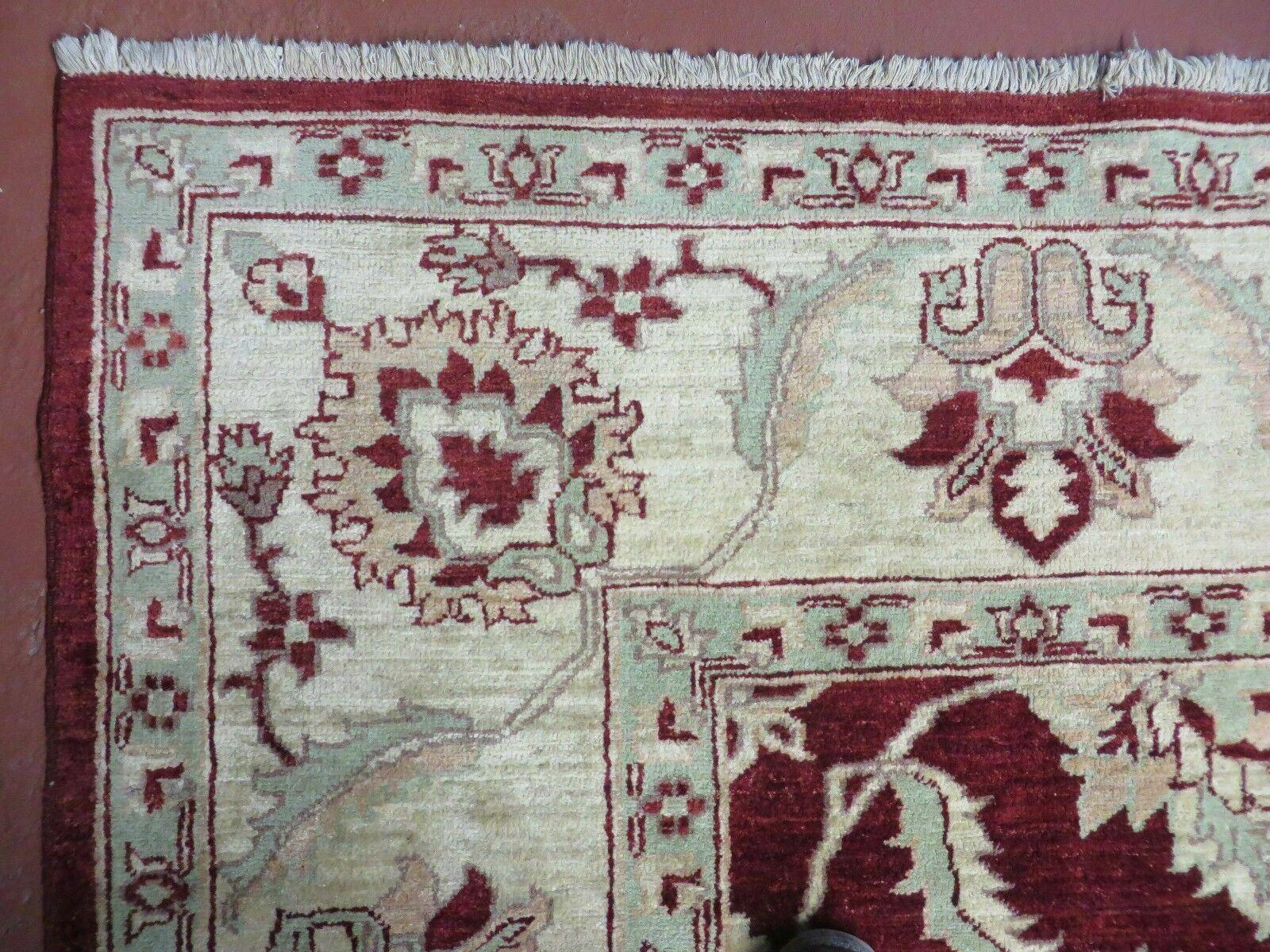 8' X 10' Vintage Fine Handmade Peshawar Agra Chobi Rug - Image 6