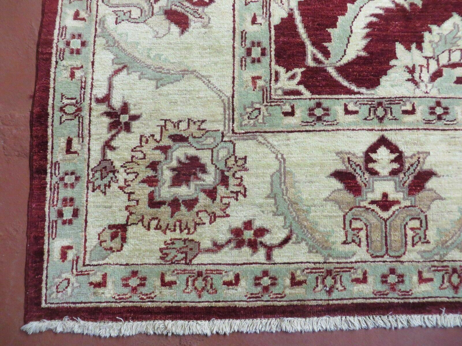 8' X 10' Vintage Fine Handmade Peshawar Agra Chobi Rug - Image 8