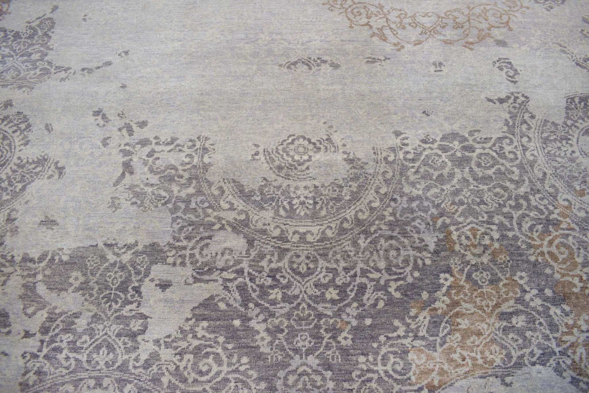 Brown Traditional Style Hand Knotted Wool 8x10 Area Rug - Image 3