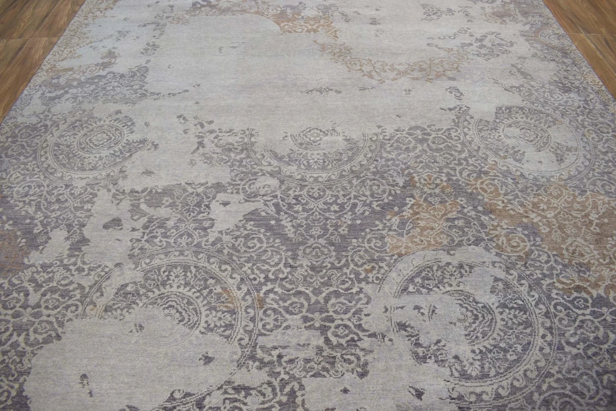 Brown Traditional Style Hand Knotted Wool 8x10 Area Rug - Image 6