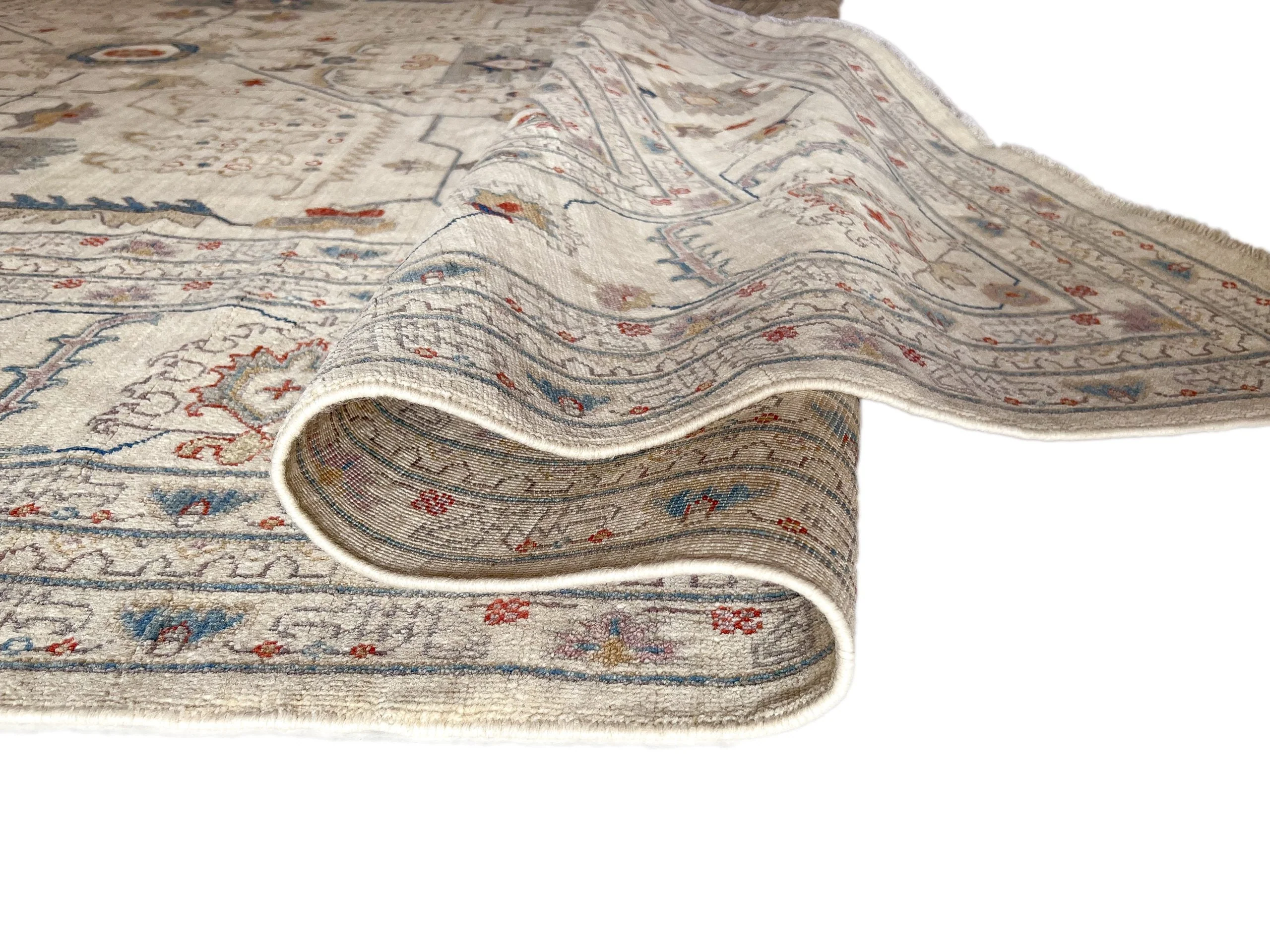 Afgahn Oushak (9'10"x14'00") ivory - Image 5