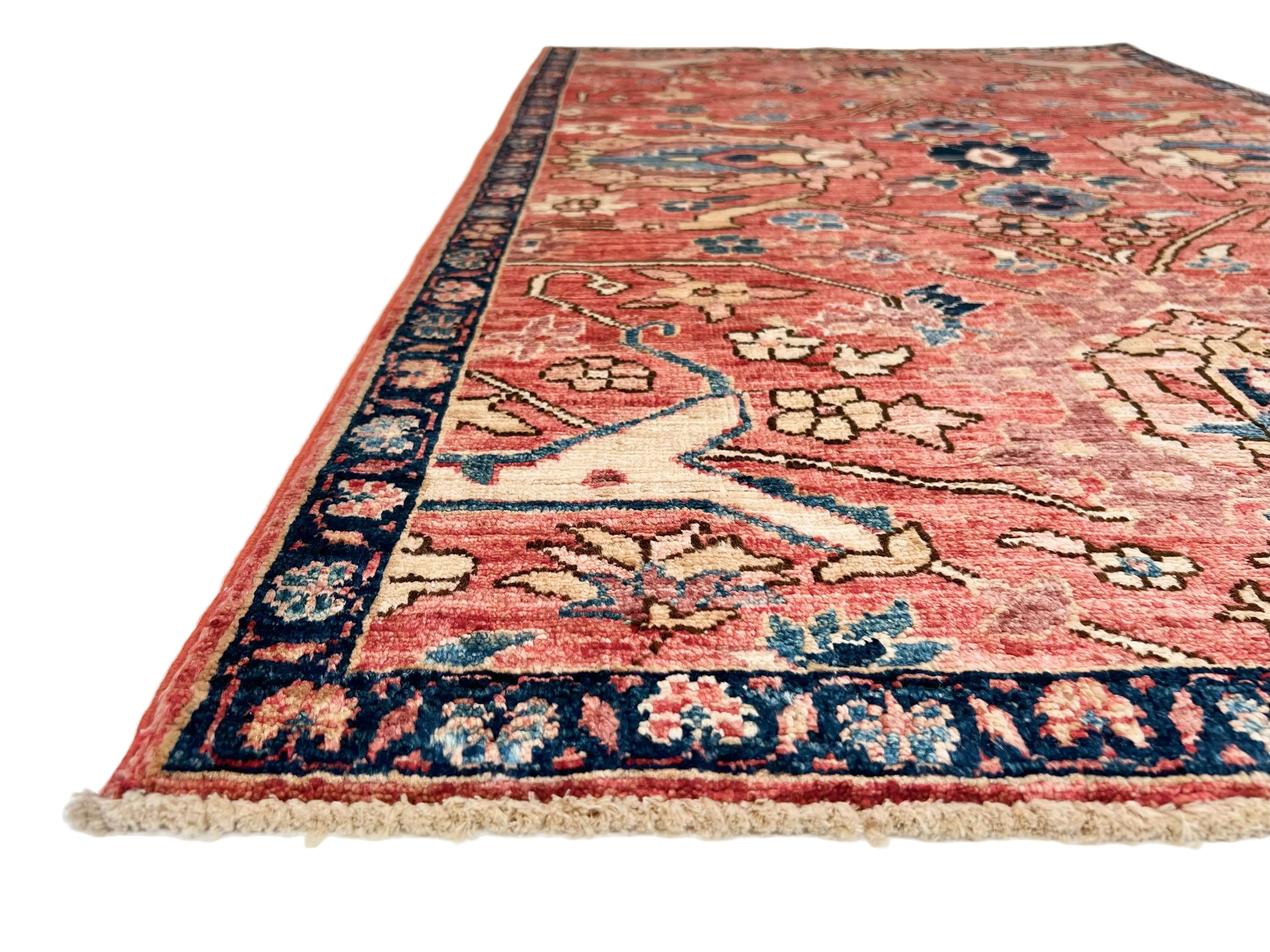 Afghan Ariana (3'00"x4'10") lt.red/navy - Image 2