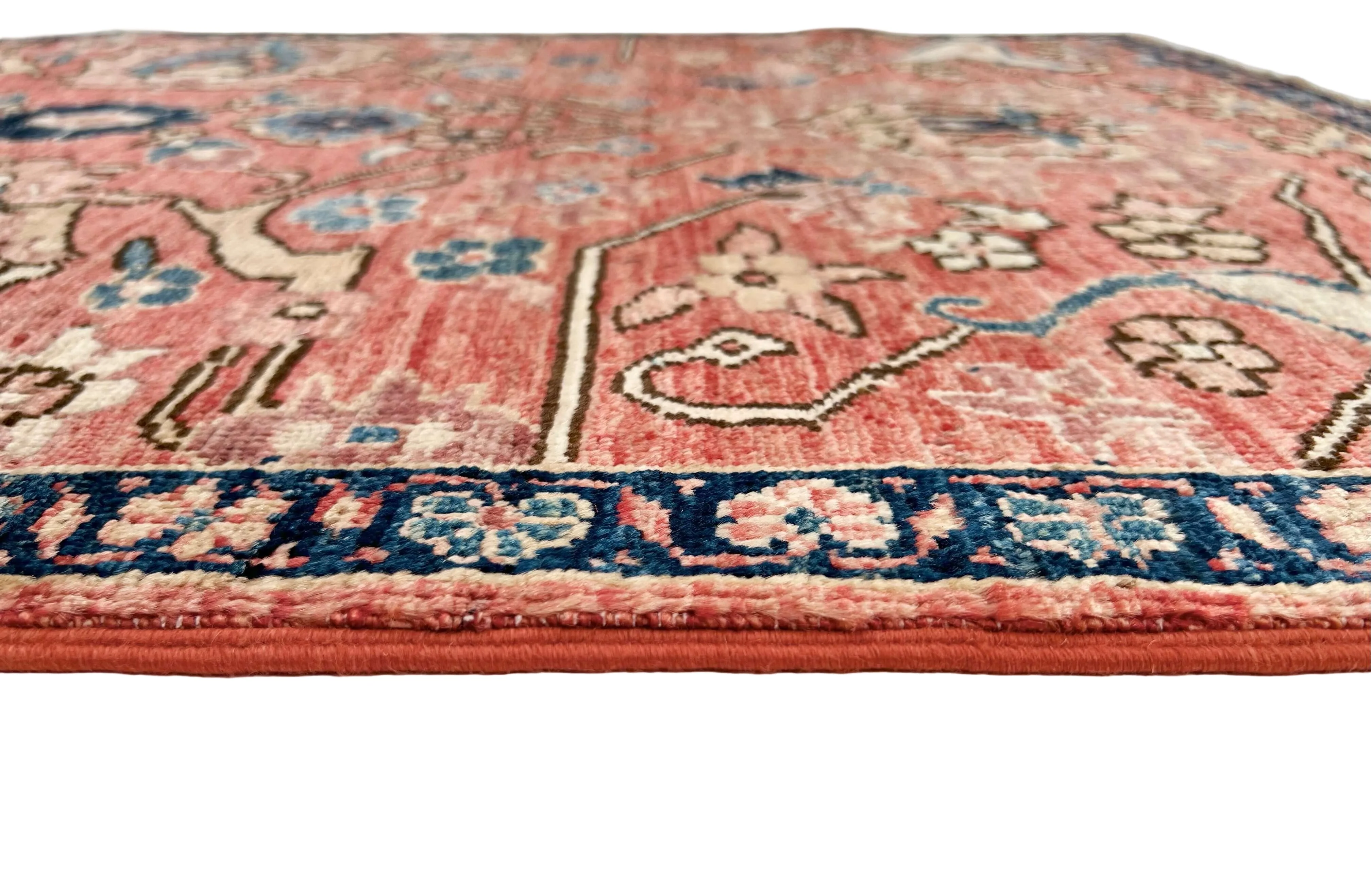 Afghan Ariana (3'00"x4'10") lt.red/navy - Image 3