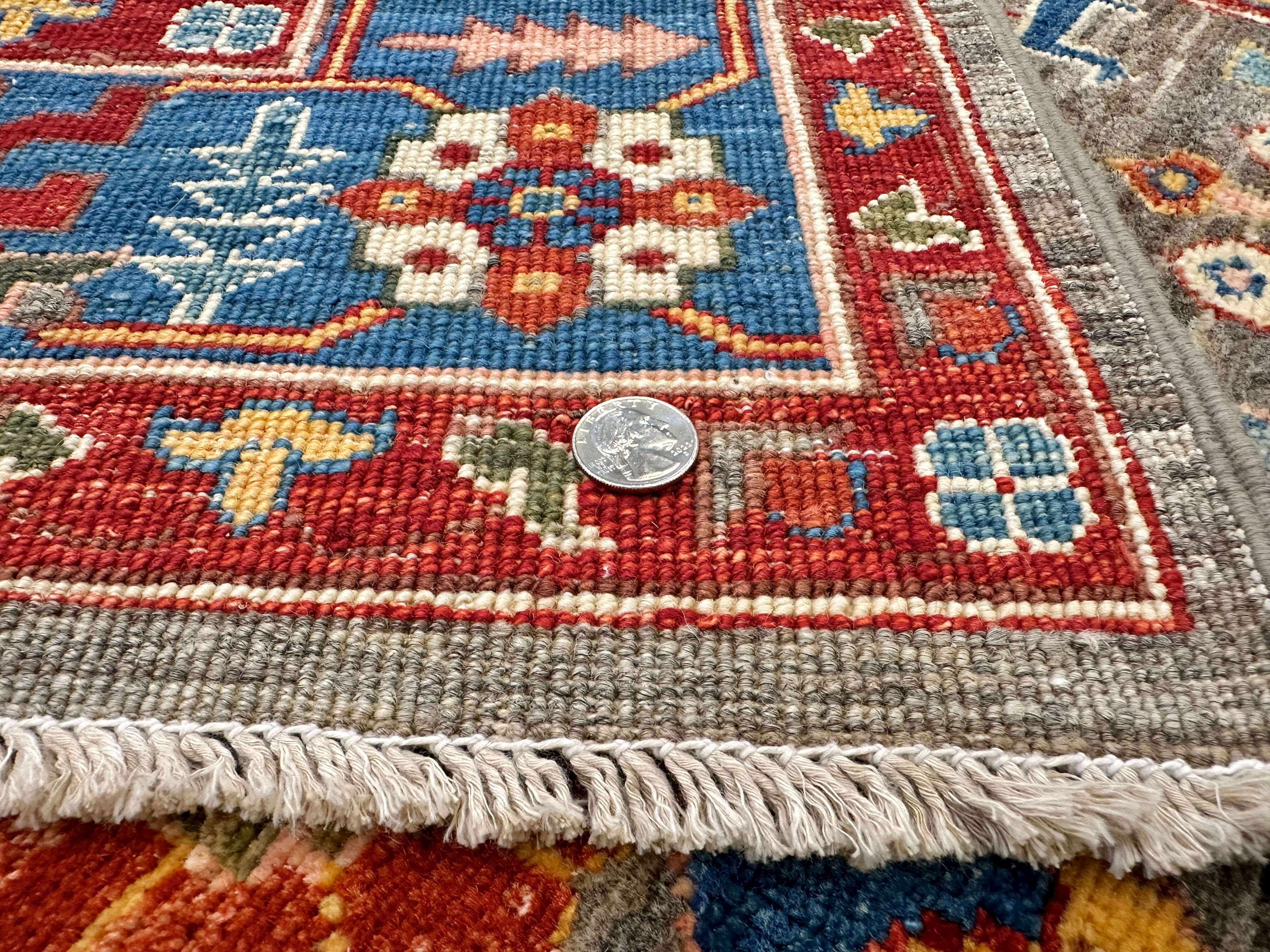 Afghan Ariyana (3'11"x5'09") brown/blue - Image 6