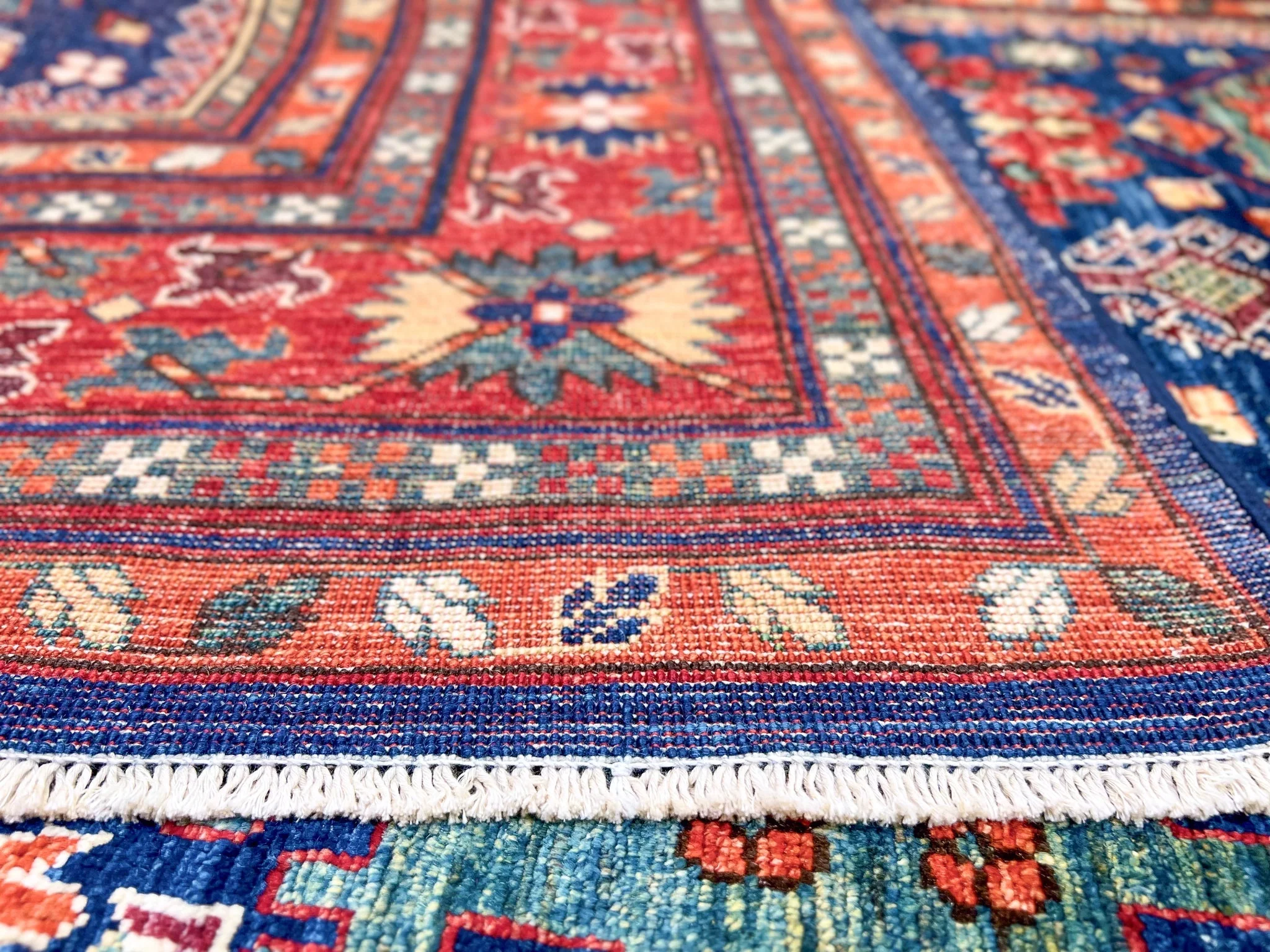Afghan Aryana (8'10"x11'08") blue/red - Image 10