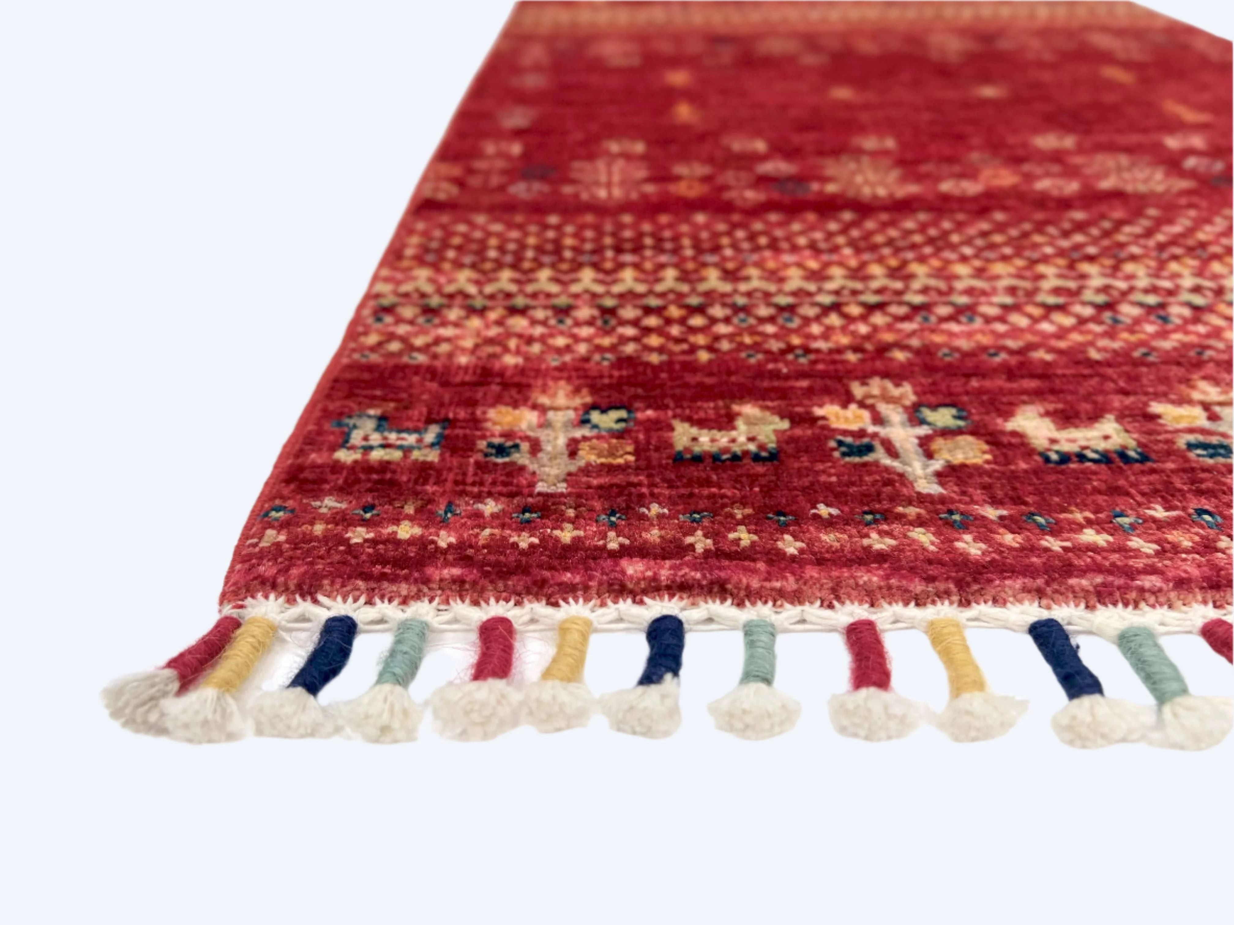Afghan Gabbeh (1'11"x3'01") red - Image 2