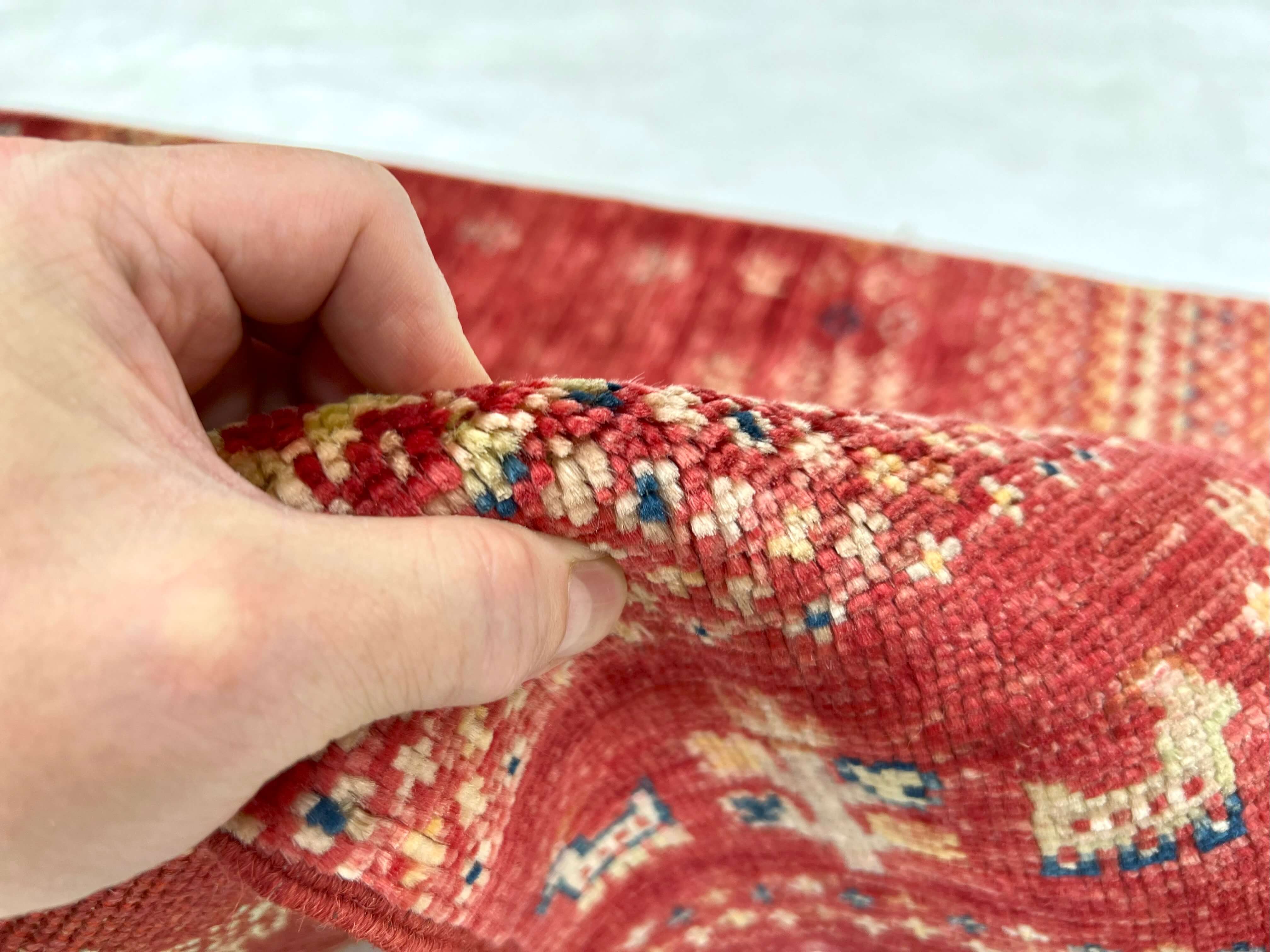 Afghan Gabbeh (1'11"x3'01") red - Image 4