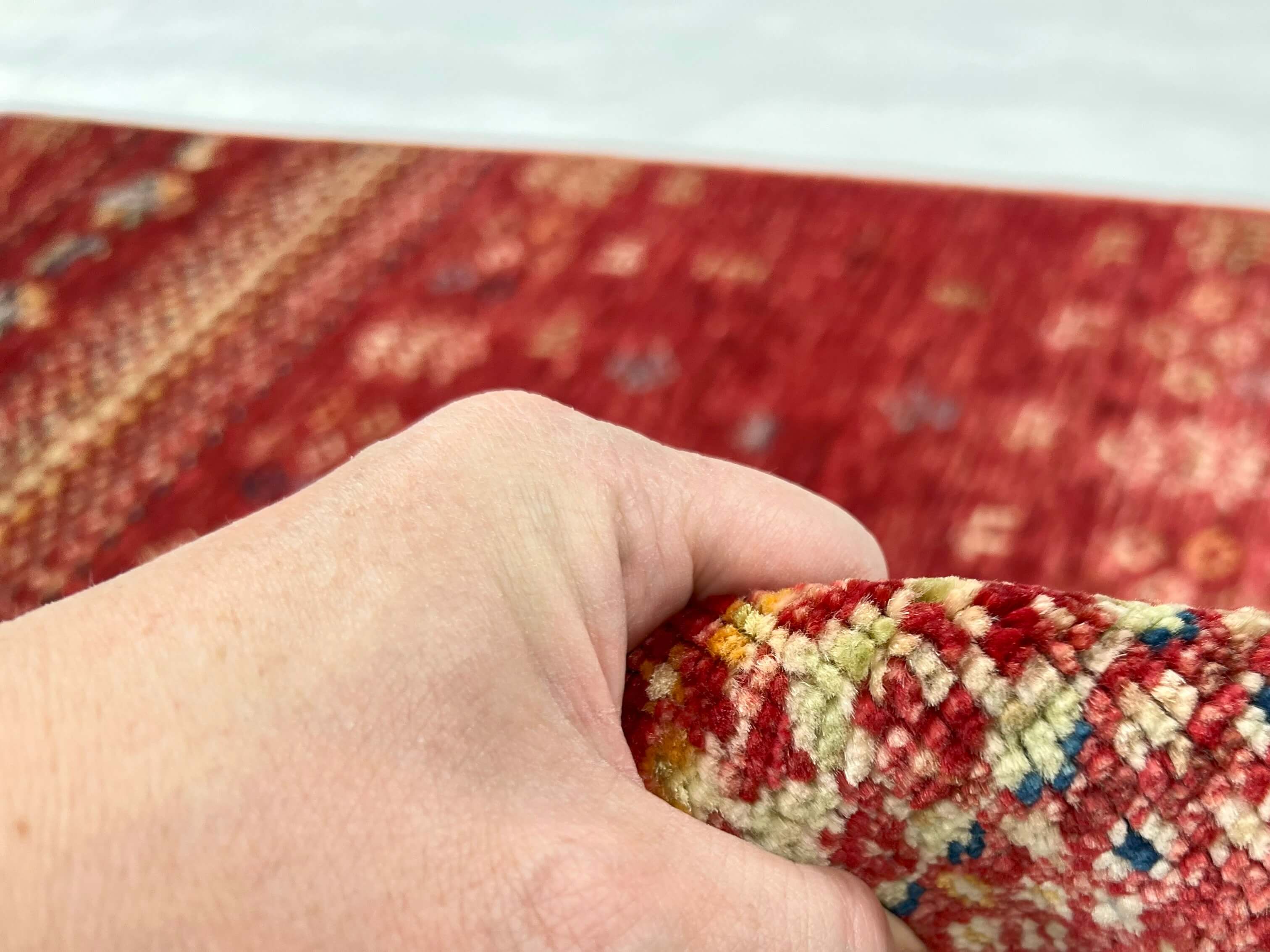 Afghan Gabbeh (2'07"x3'10") red - Image 4