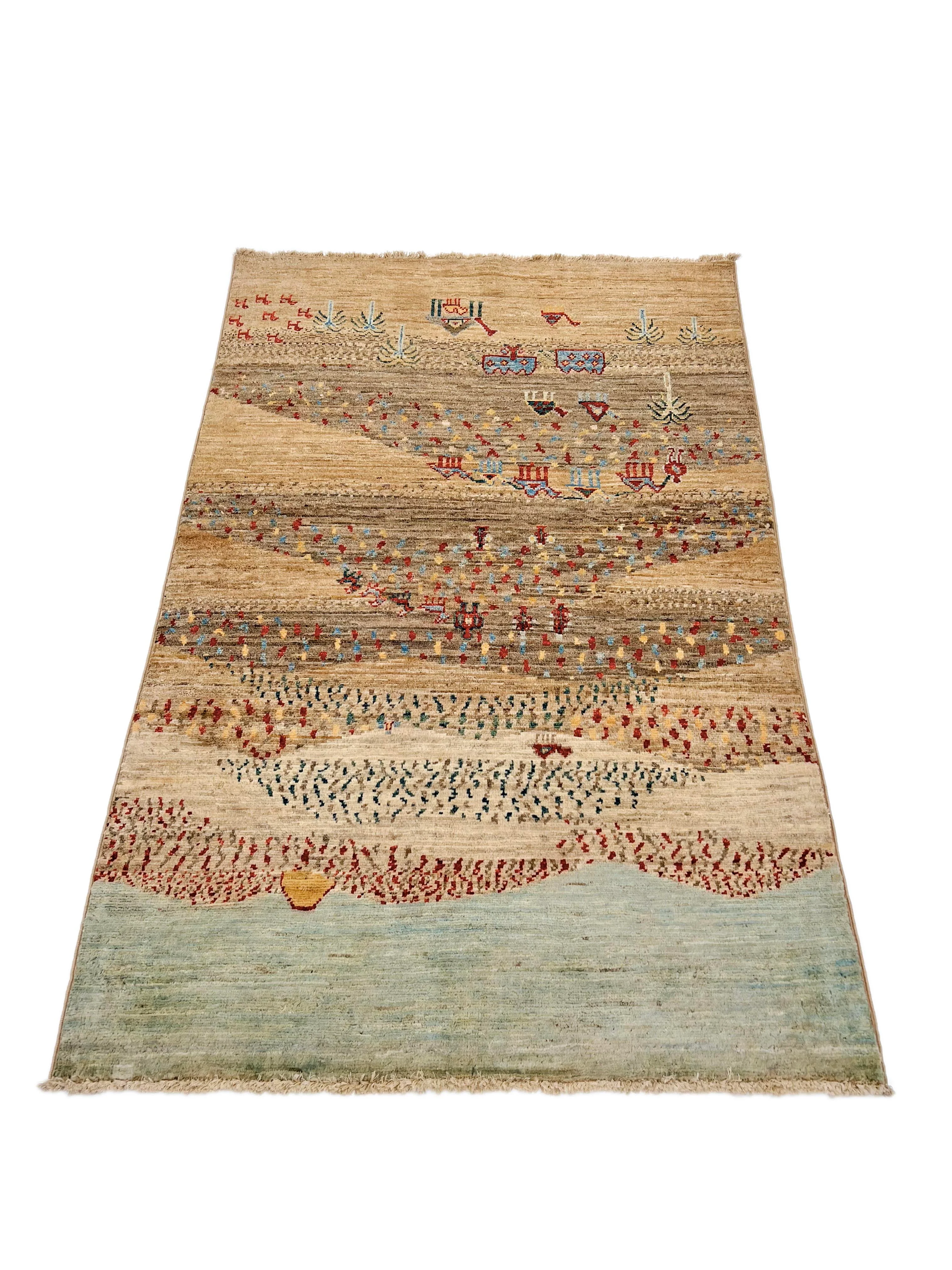 Afghan Gabbeh (3x5) brown - Image 3