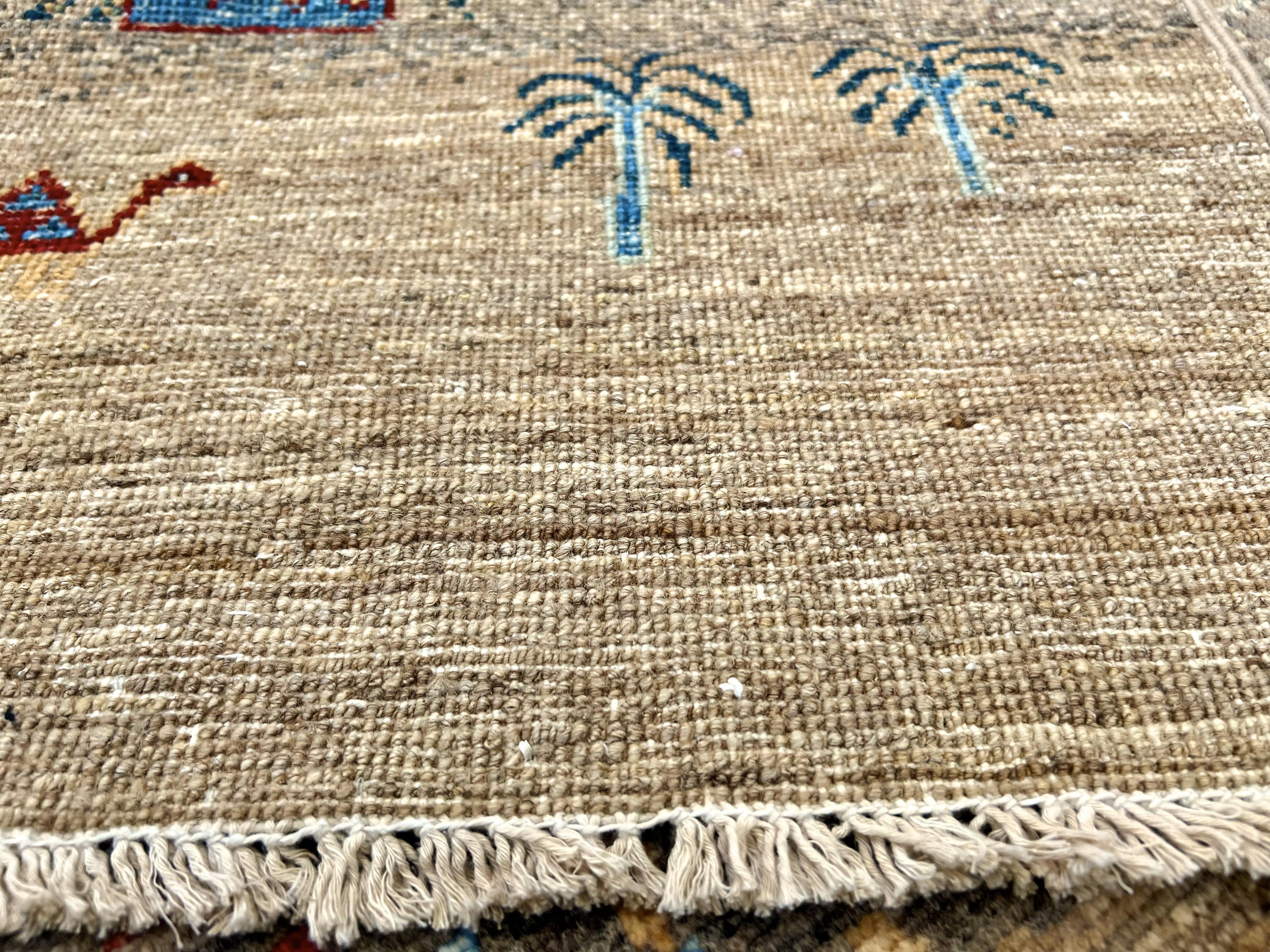 Afghan Gabbeh (3x5) brown - Image 9