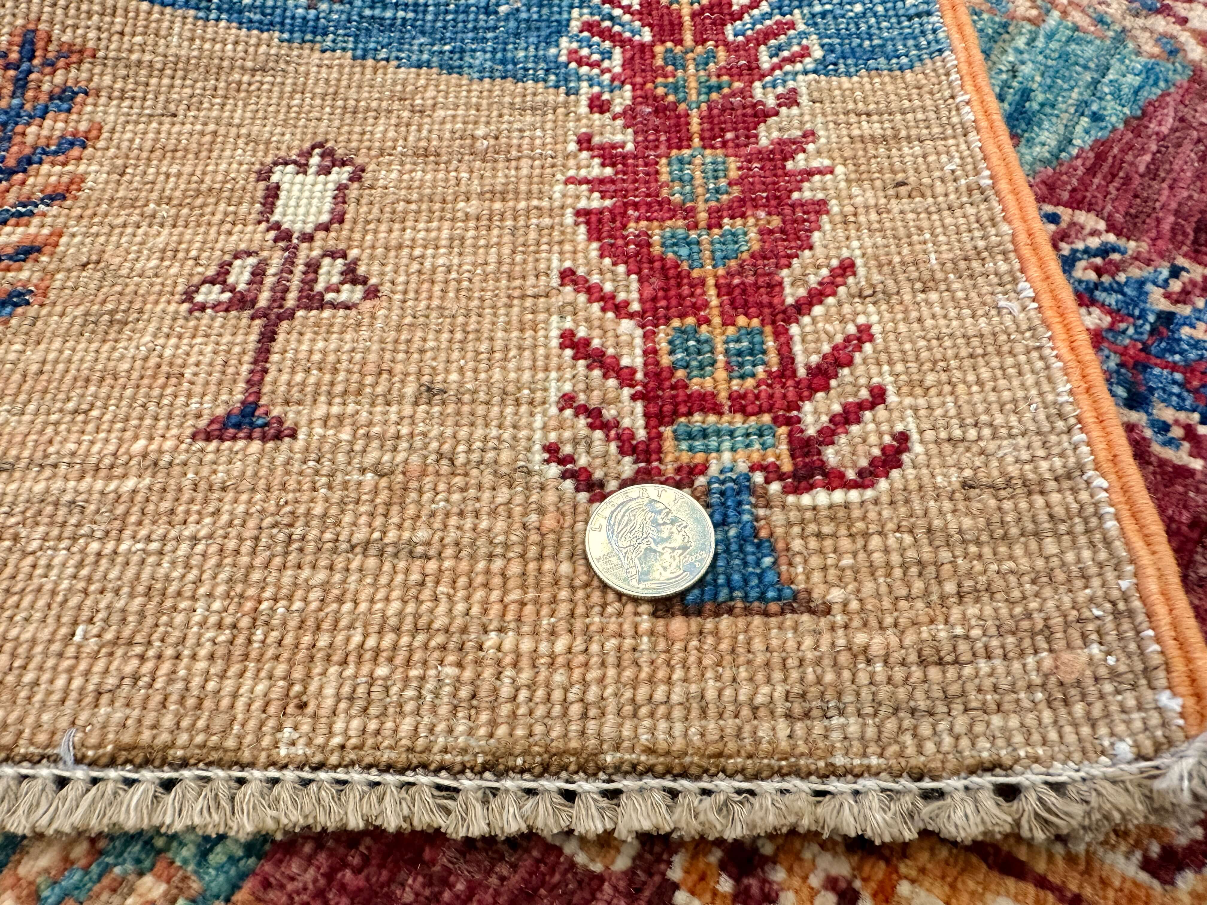 Afghan Gabbeh - Trees (3'05"x5'01") multicolor/rust - Image 10