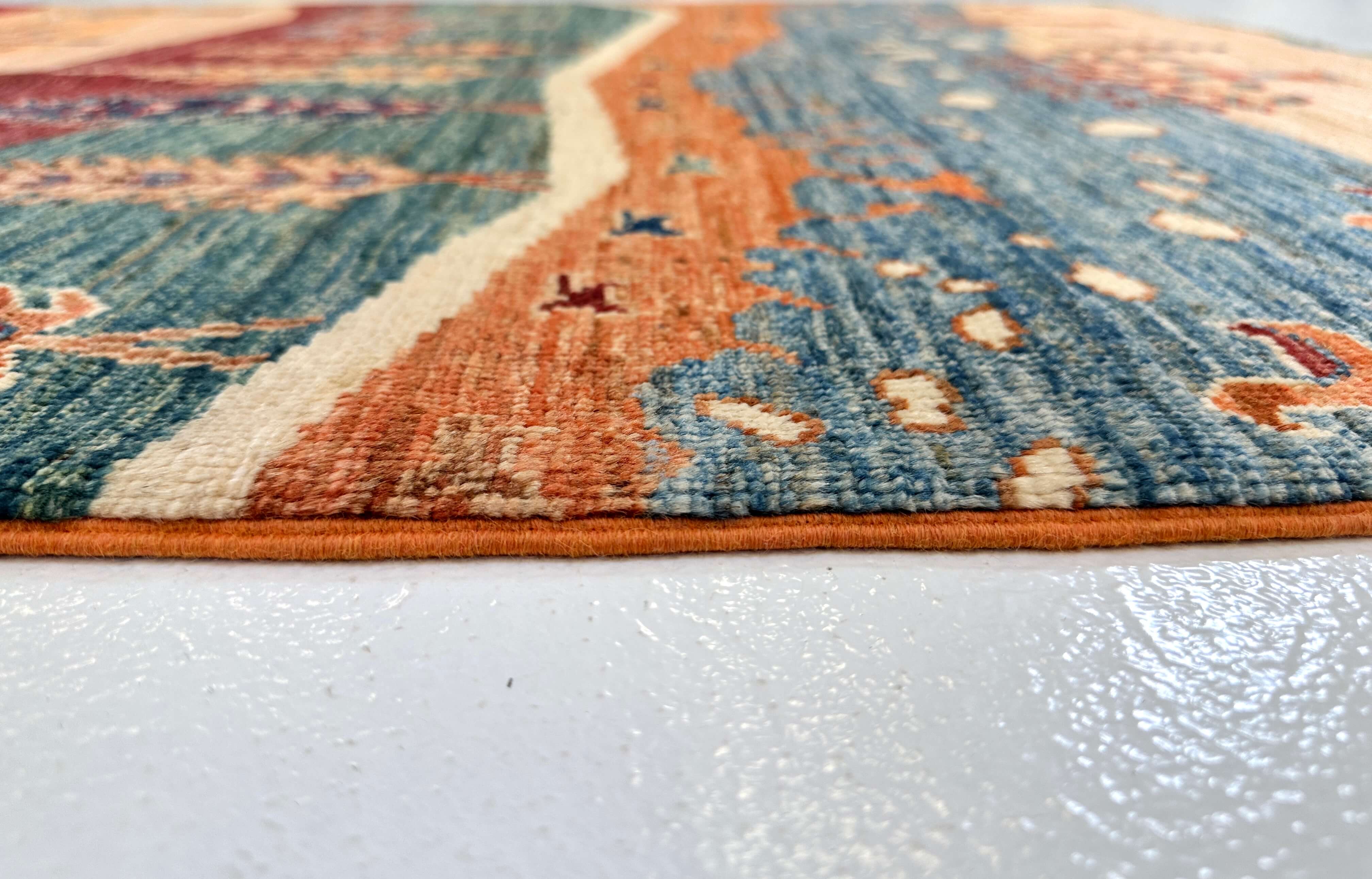 Afghan Gabbeh - Trees (3'05"x5'01") multicolor/rust - Image 3