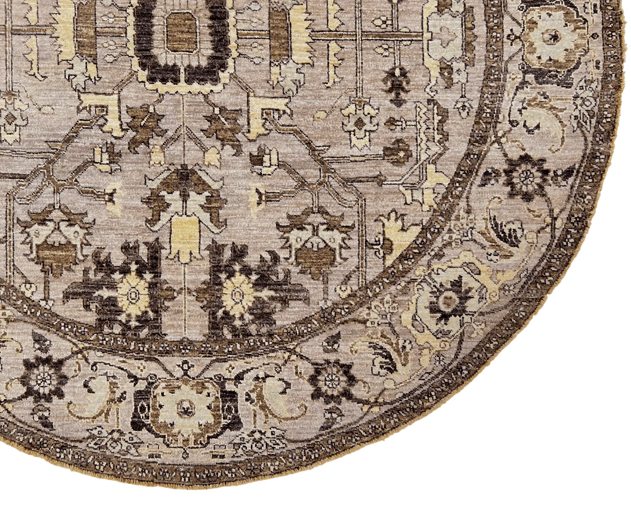 Afghan Heriz (6'00" Round) - Image 2