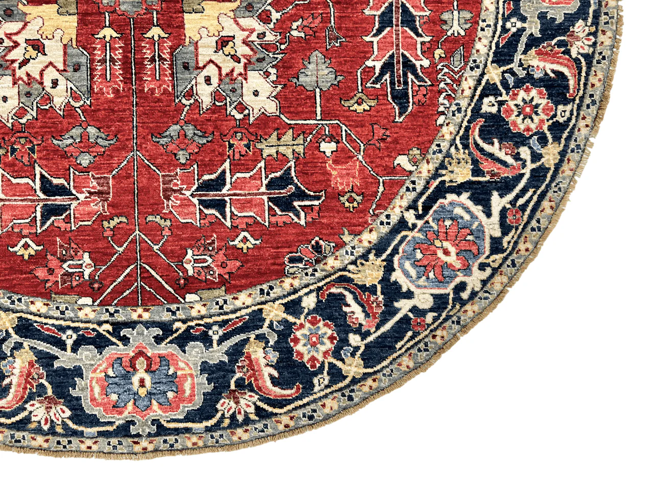 Afghan Heriz (7'00" Round) - Image 2