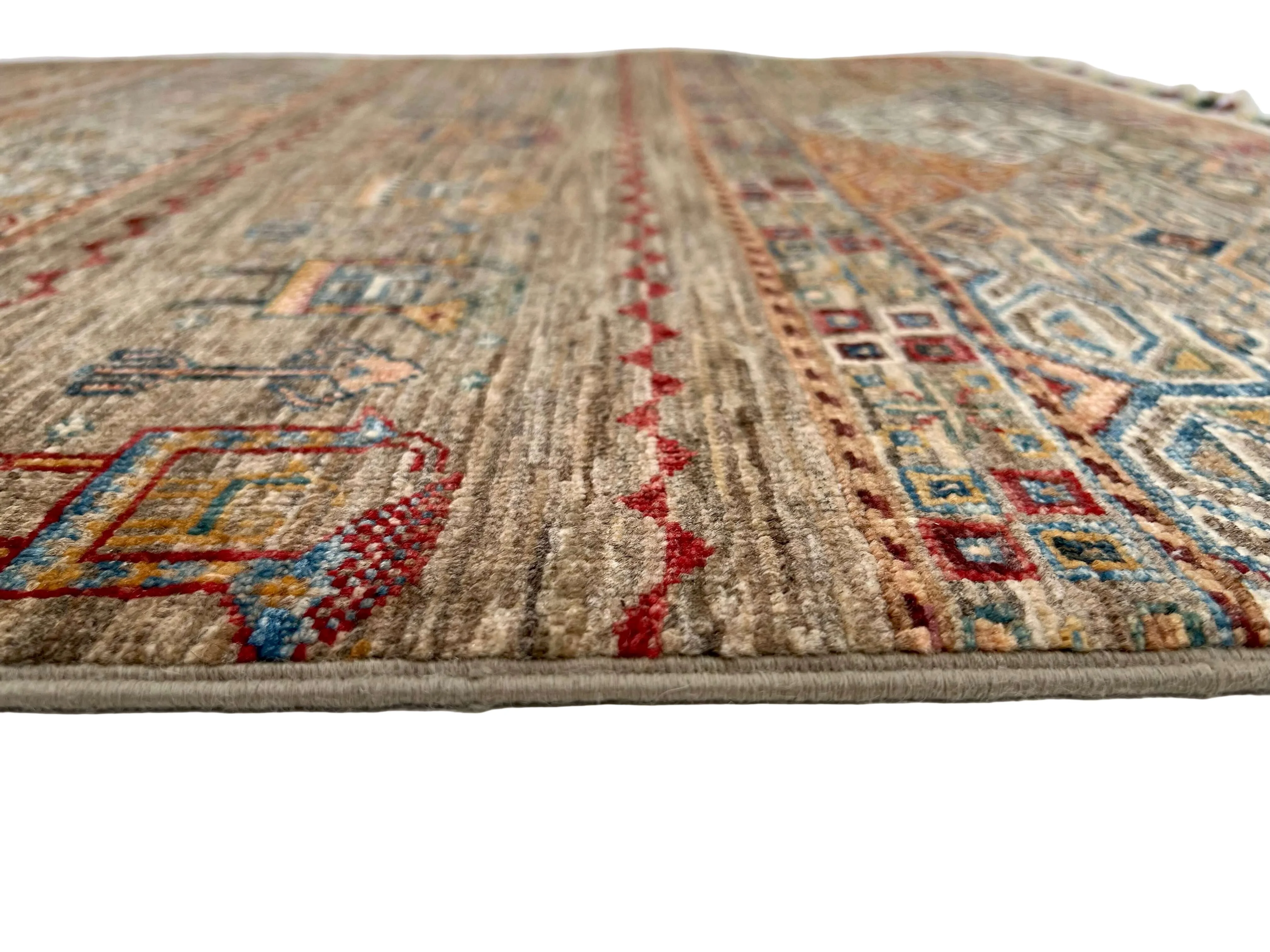 Afghan Khorjin (3'02"x4'08") camel/multicolor - Image 3