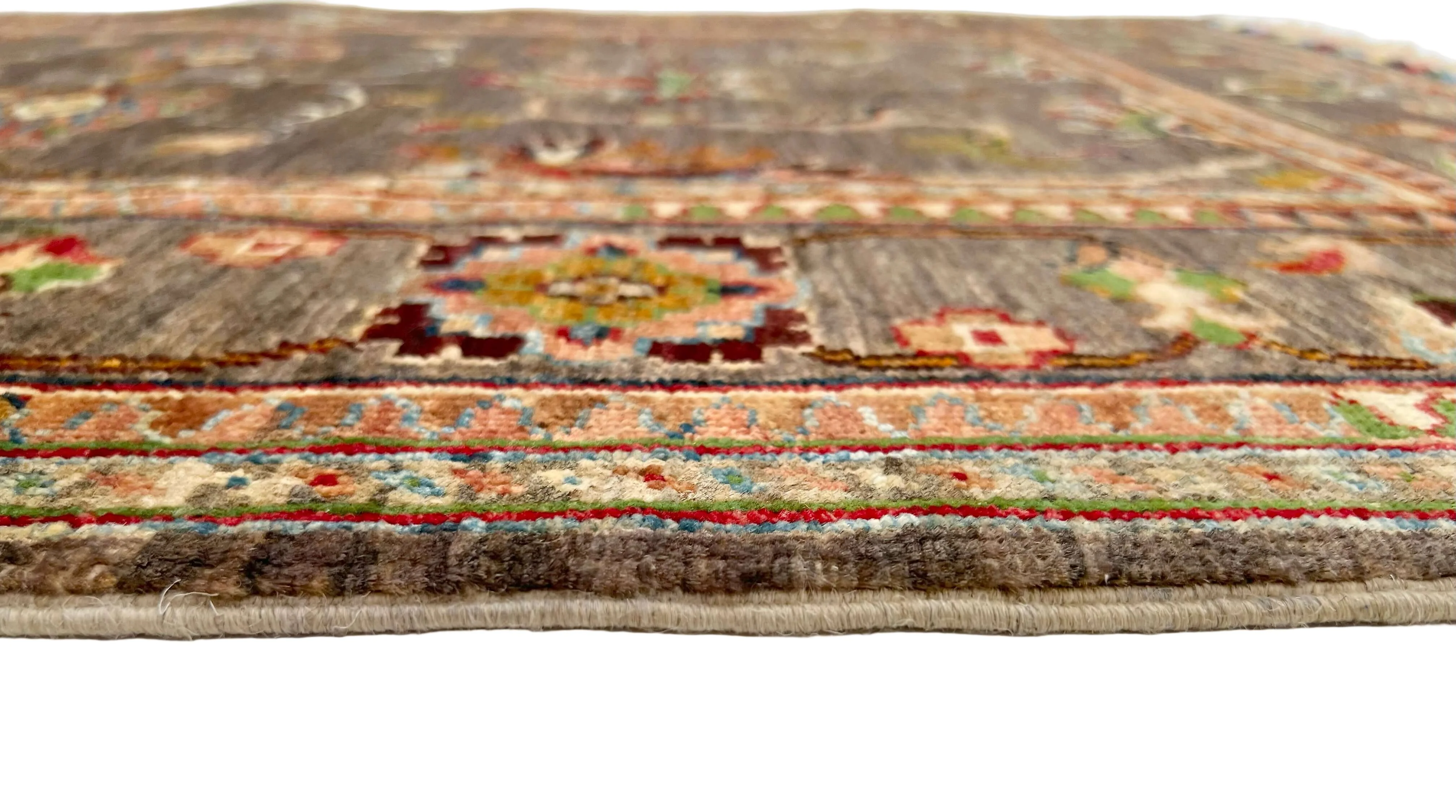 Afghan Khorjin (3'05"x4'10") brown/multicolor - Image 3