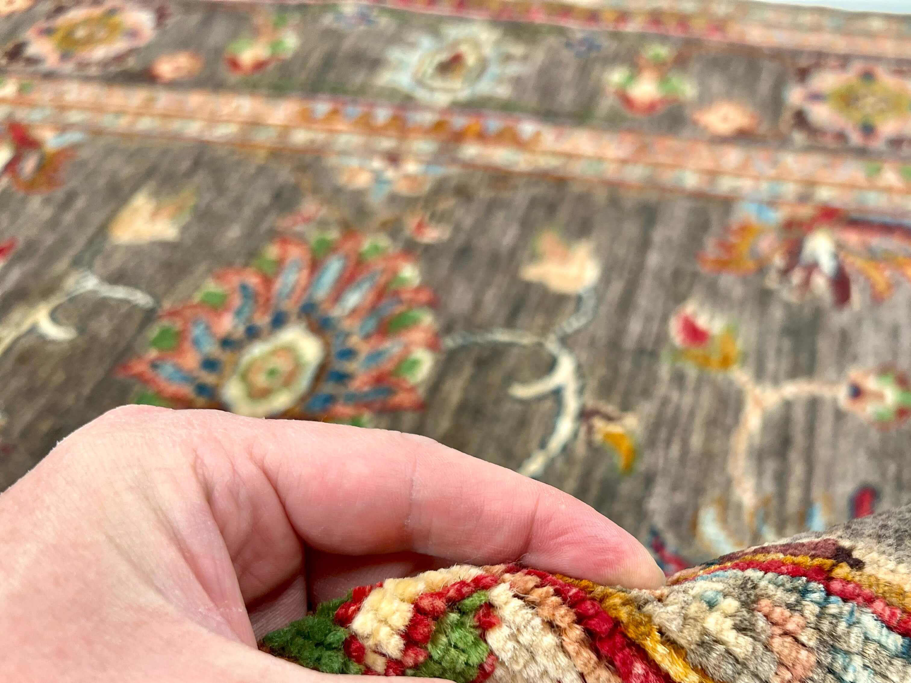 Afghan Khorjin (3'05"x4'10") brown/multicolor - Image 4