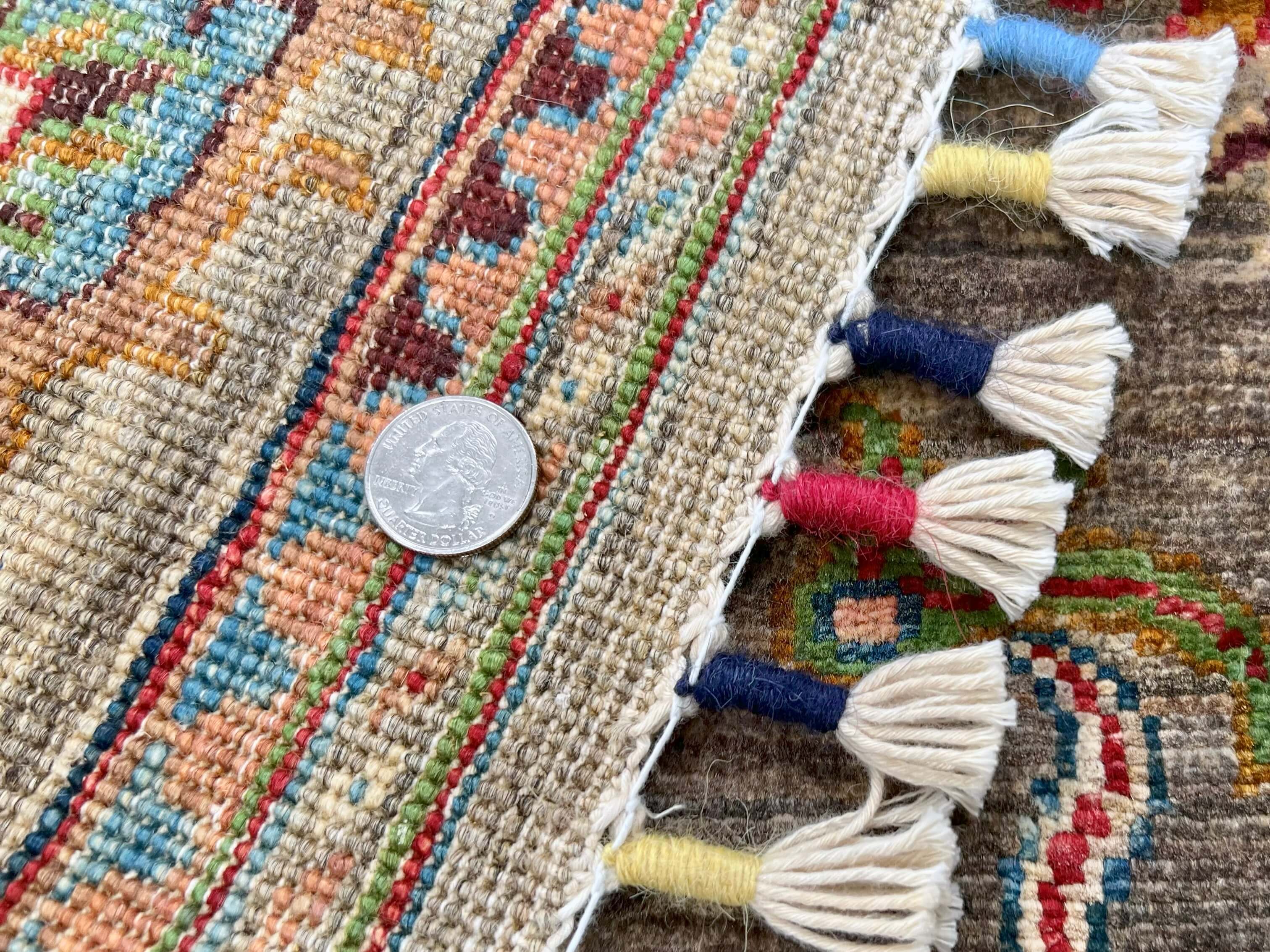 Afghan Khorjin (3'05"x4'10") brown/multicolor - Image 5