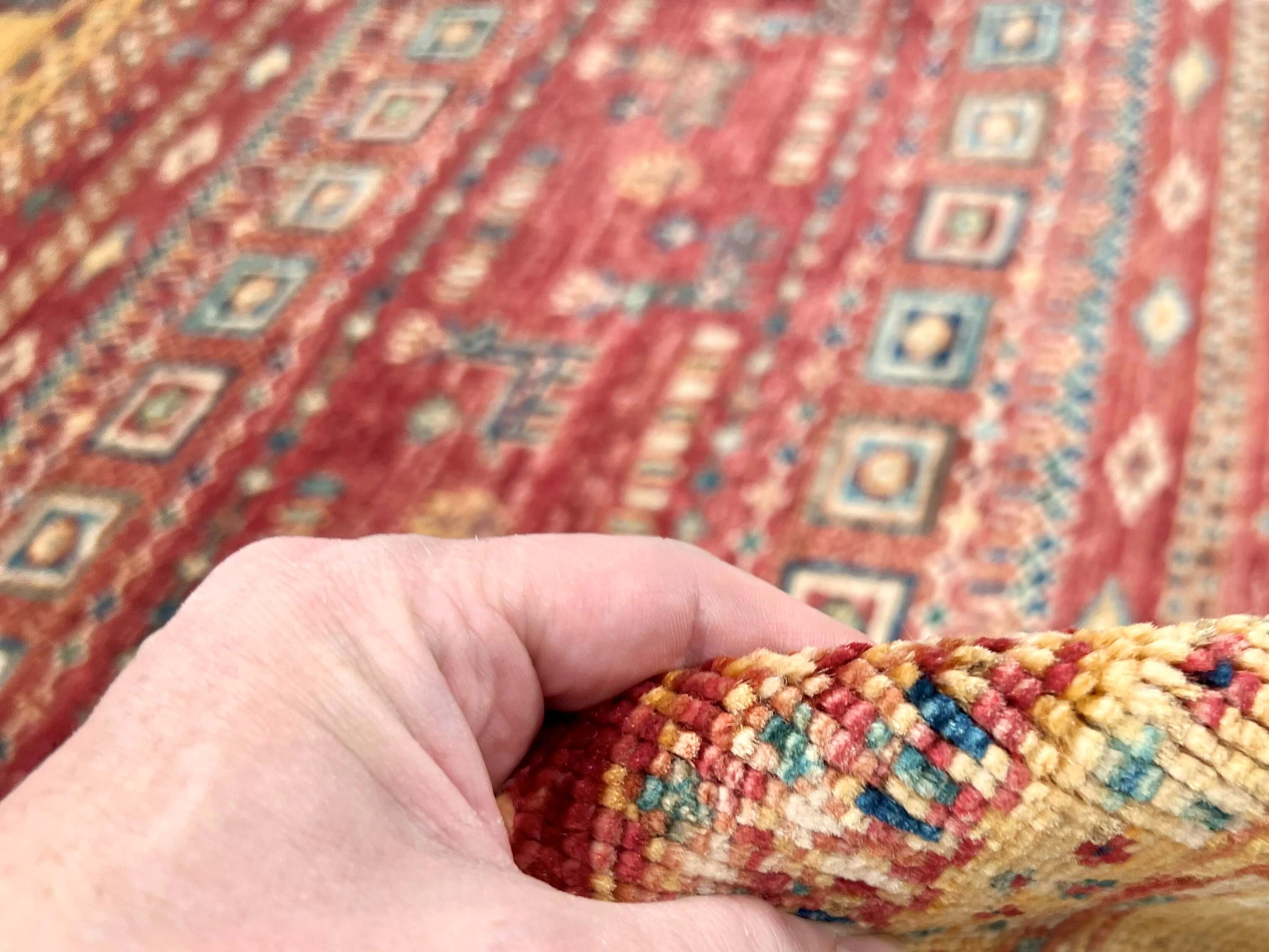 Afghan Khorjin-Gabbeh (2'08"x3'09") rust/gold - Image 4
