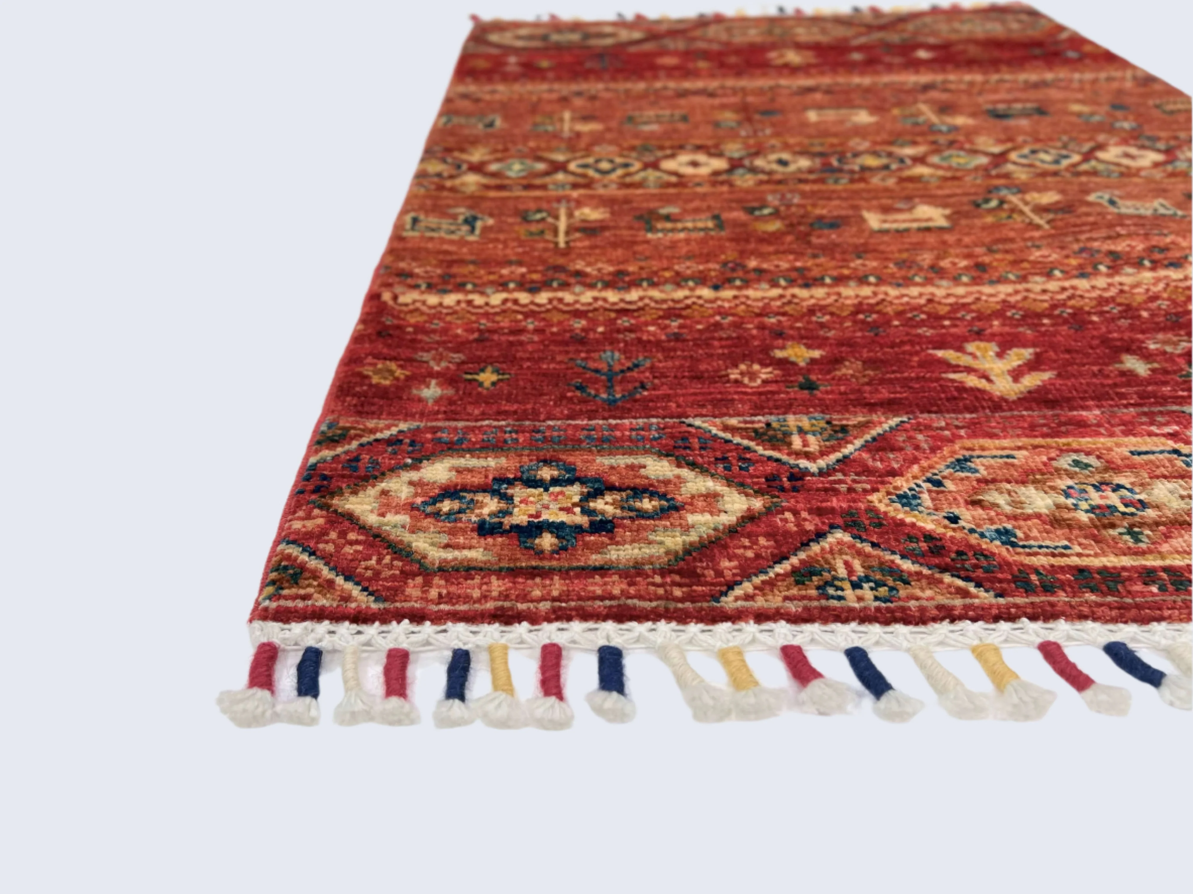 Afghan Khorjin-Gabben (2'08"x3'10") red/rust - Image 2