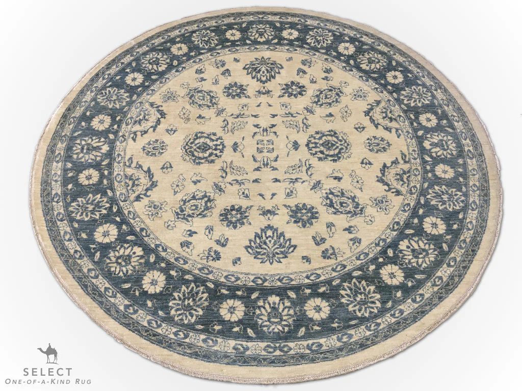 Afghan-Made Floral (8' Round) - Image 2