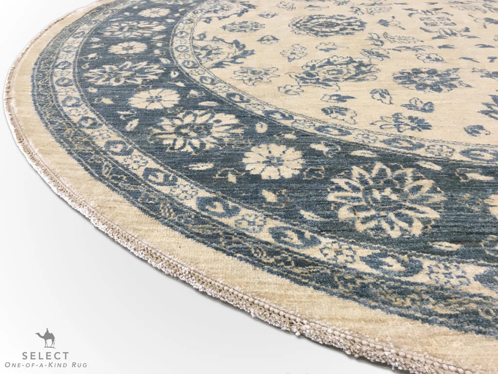 Afghan-Made Floral (8' Round) - Image 3