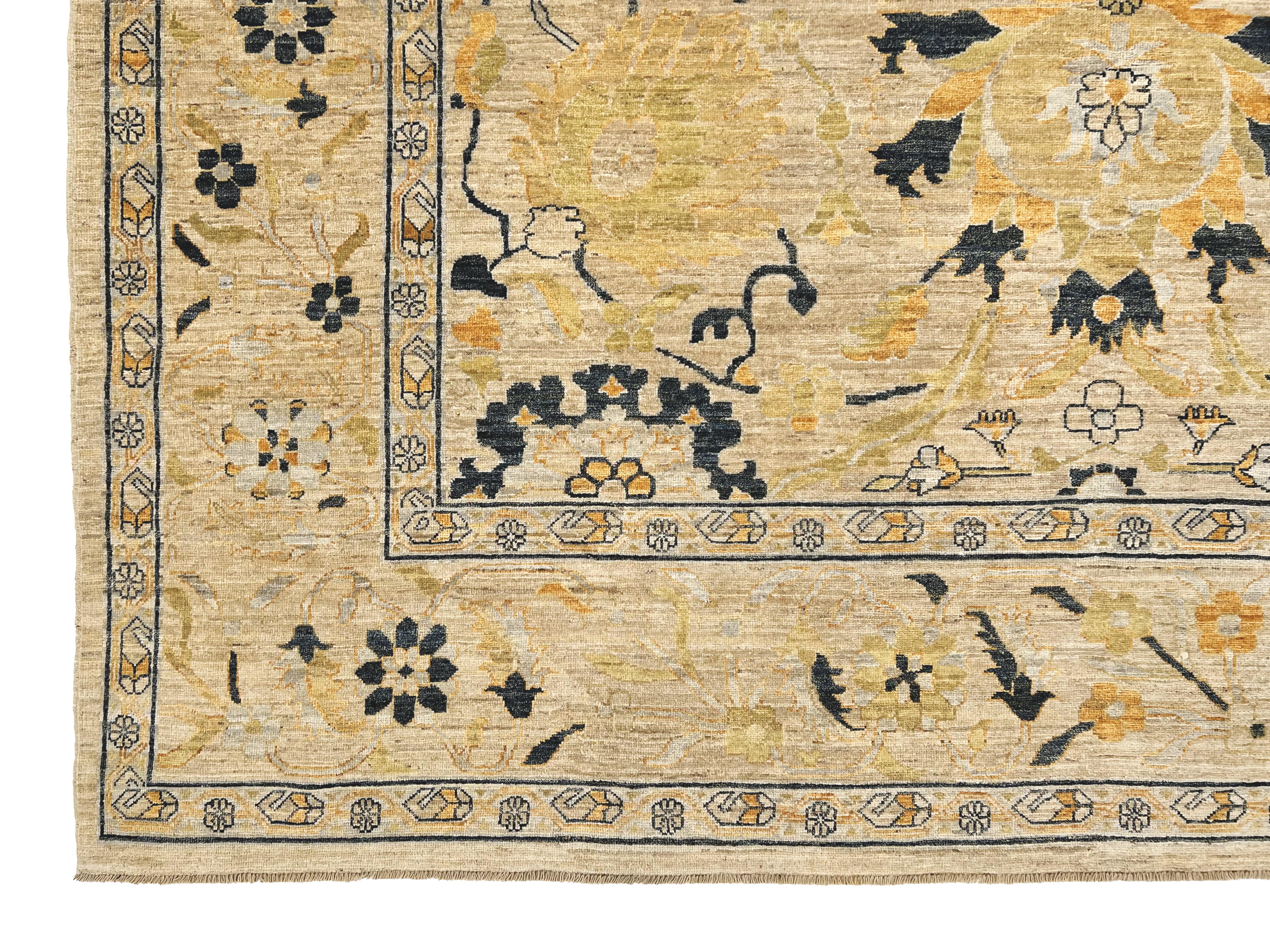 Afghan-made Oushak (9'01"x11'10") - Image 2