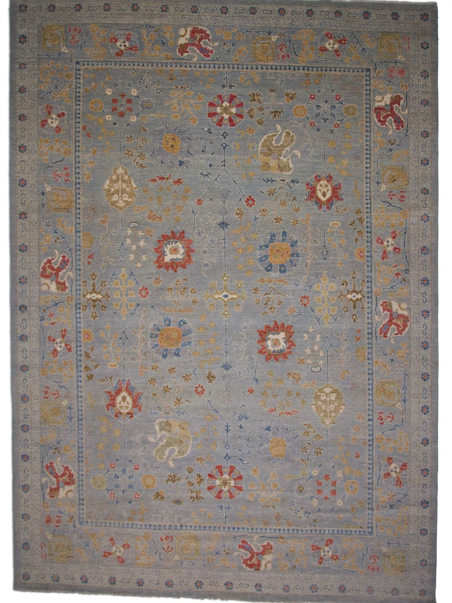Afghan Oushak (10'00"x14'04") gray