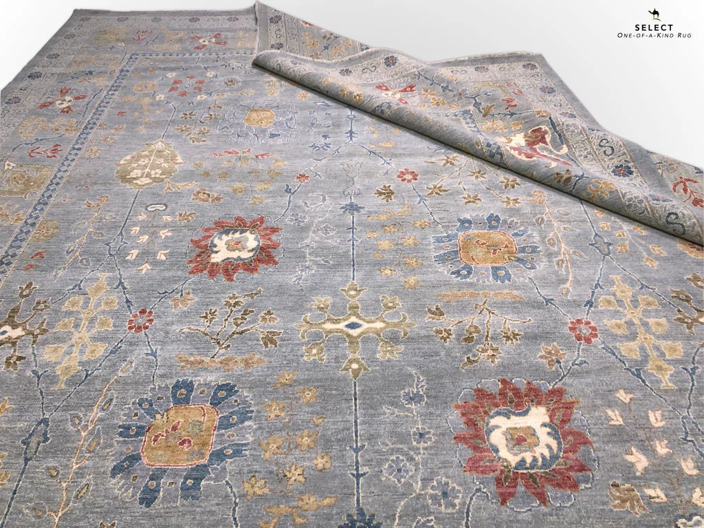 Afghan Oushak (10'00"x14'04") gray - Image 7